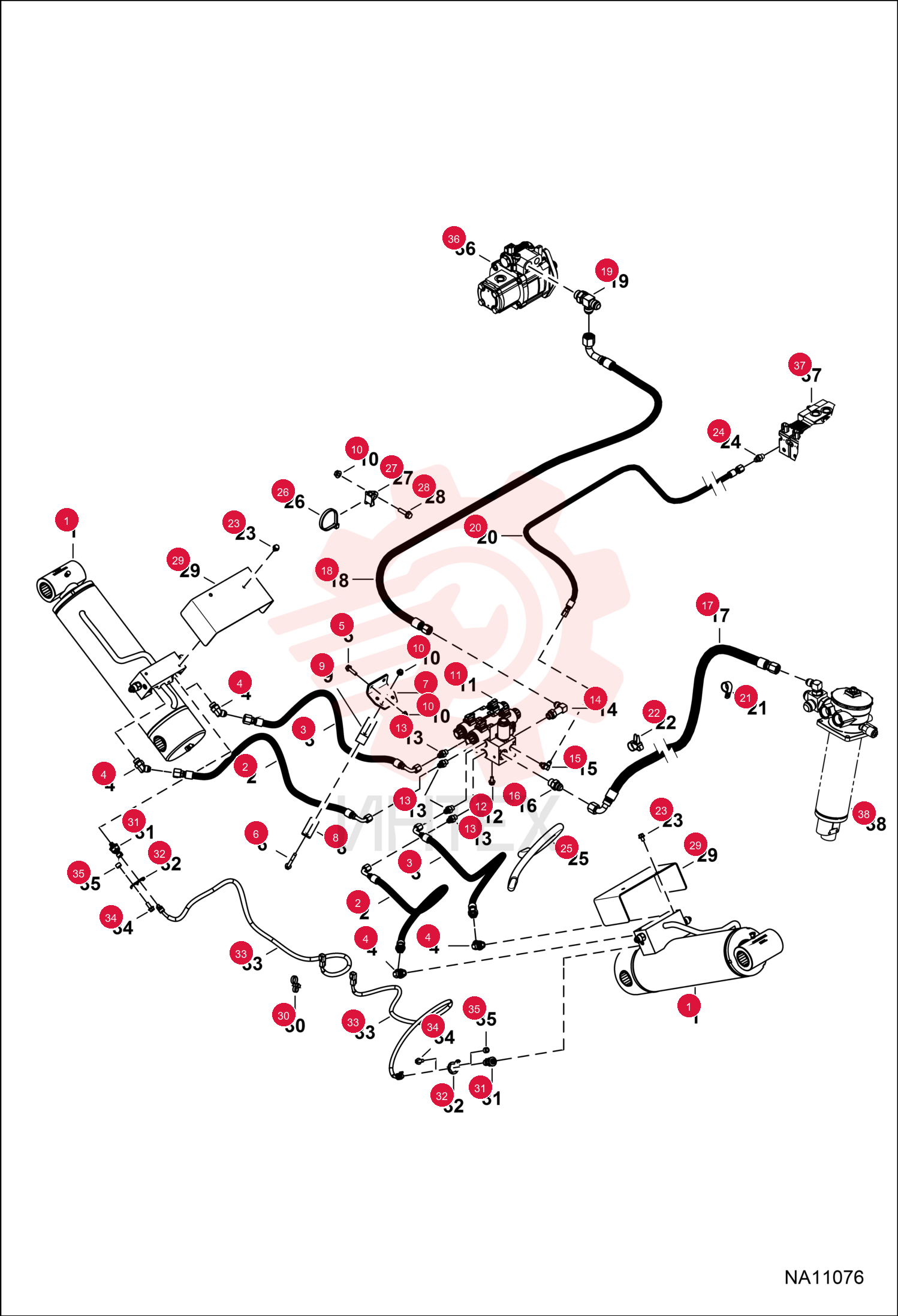 CYLINDER HYDRAULIC 7274183 (3)