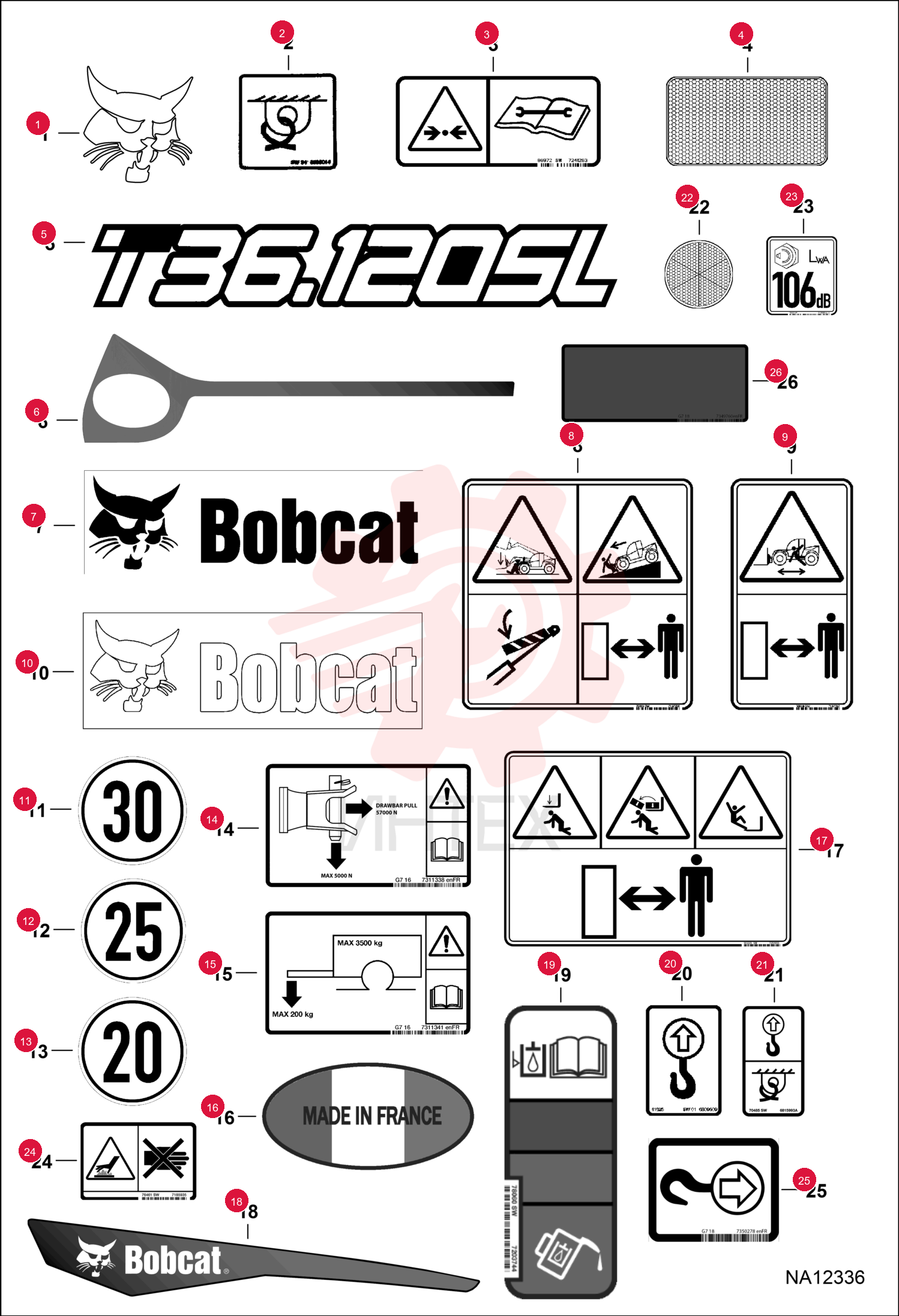 DECAL, LOGO BOBCAT HEAD 7253853 (1)