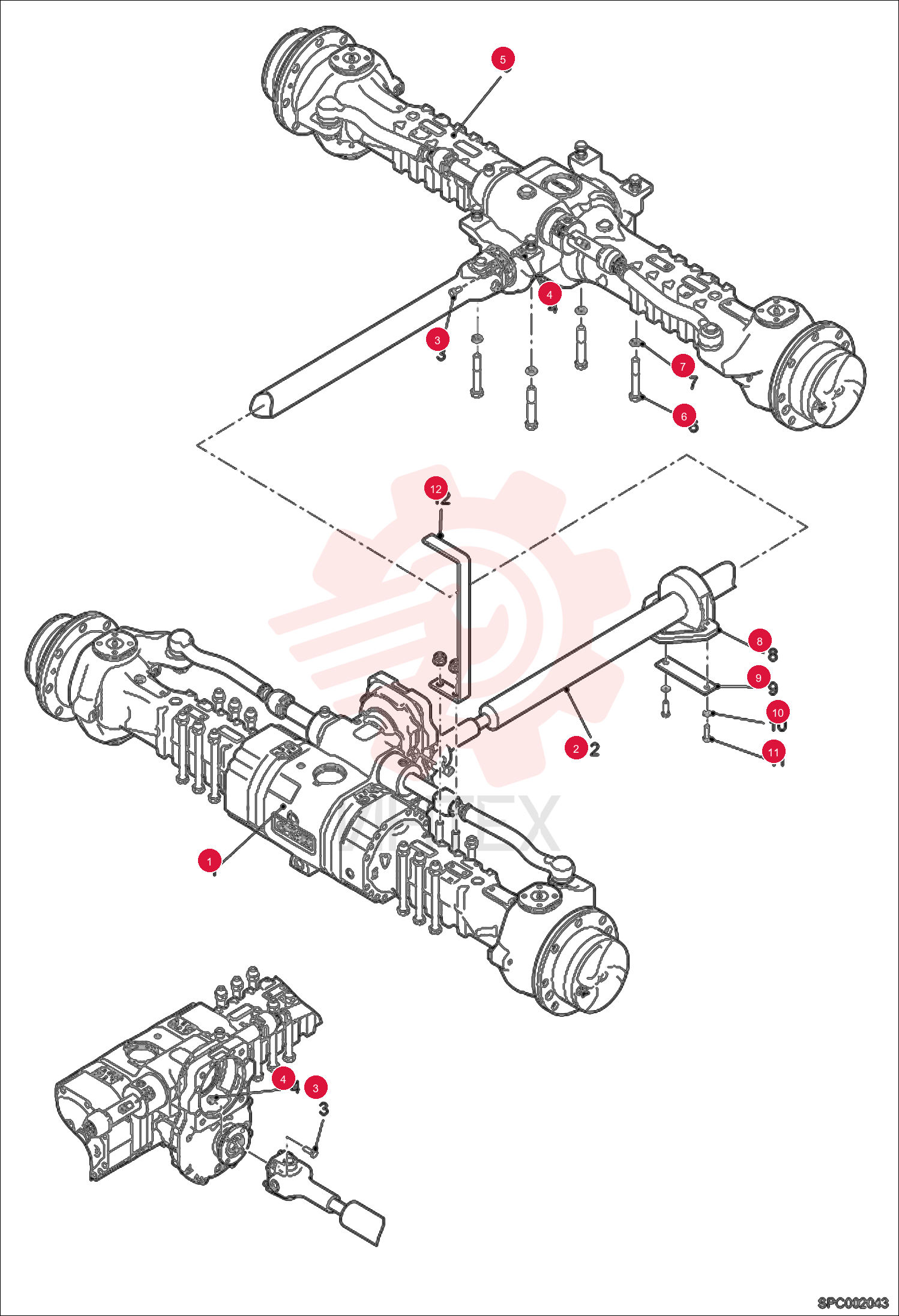 AXLE, FRONT 7214985 (1)