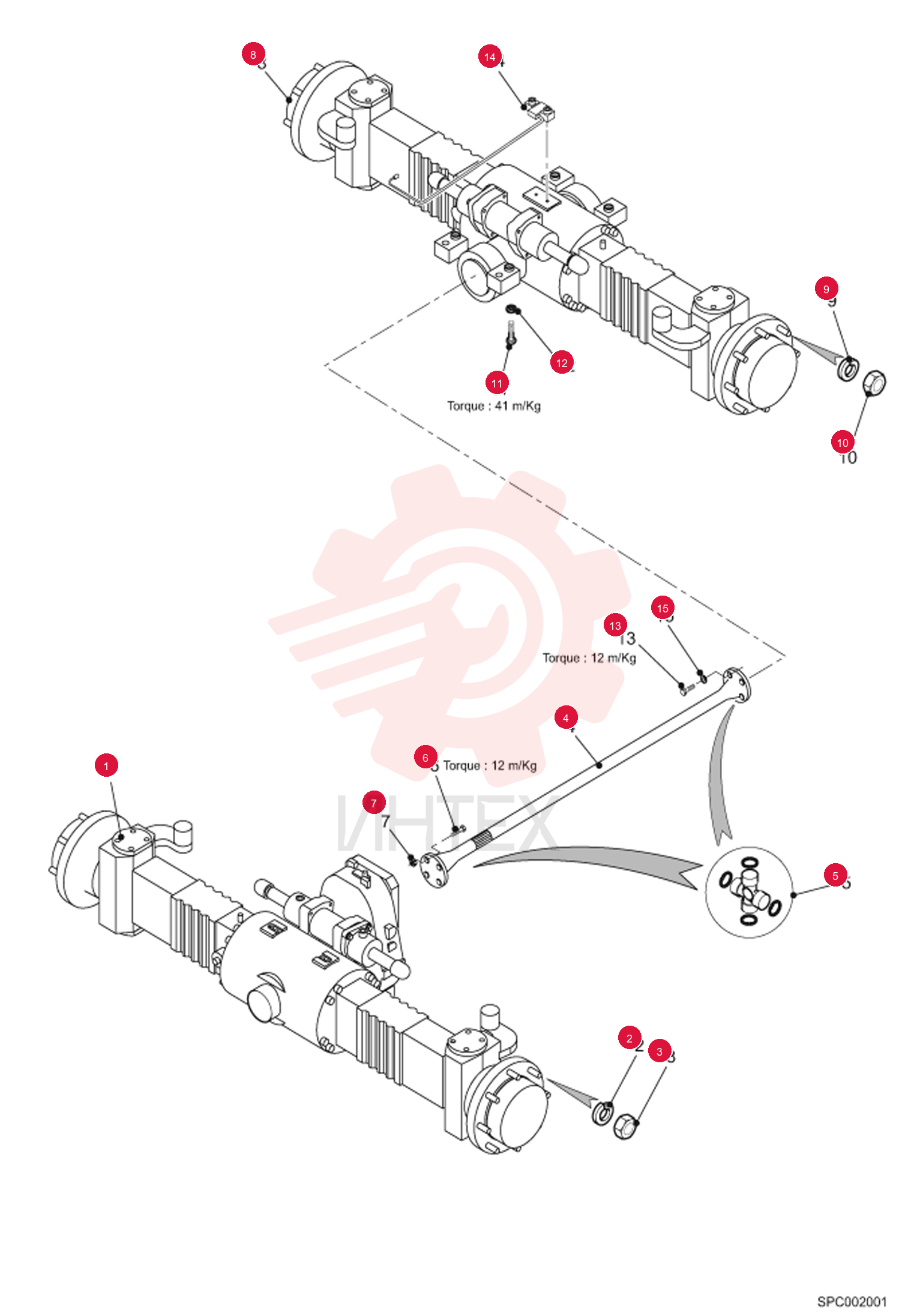 Front axle assy 89269.5 (1)