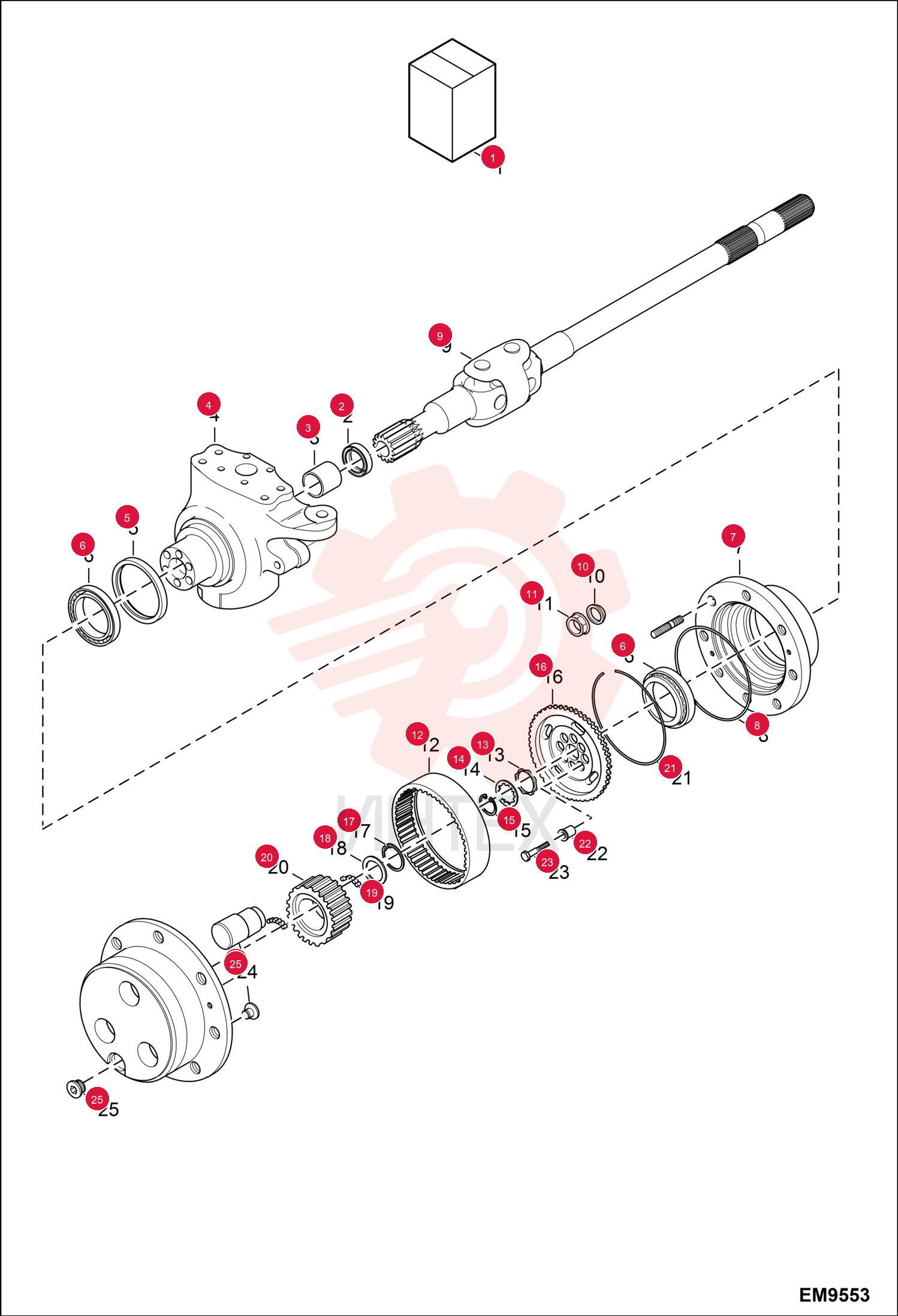 KIT WHEEL HUB 6912574 (2)