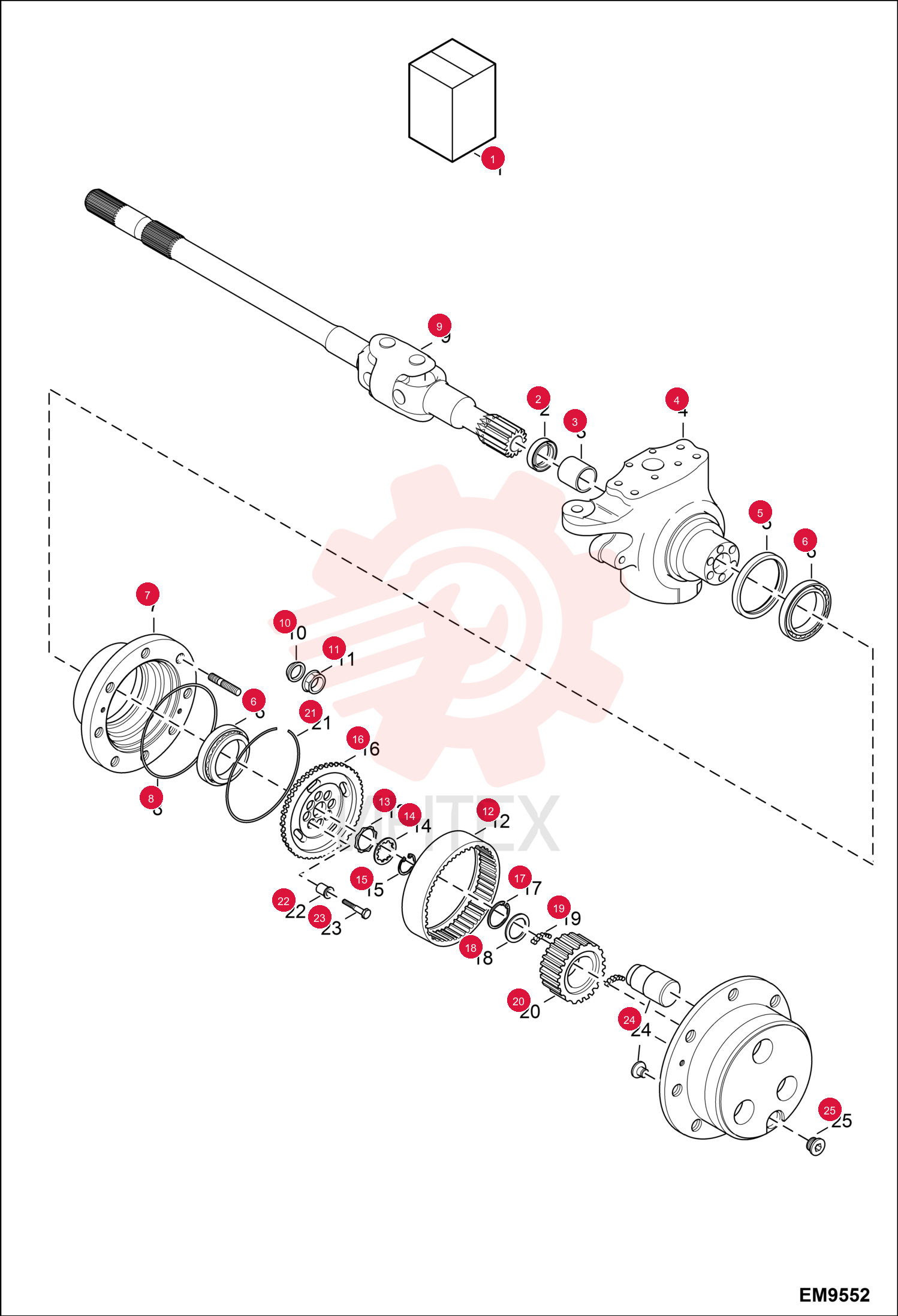 KIT WHEEL HUB 6912575 (1)