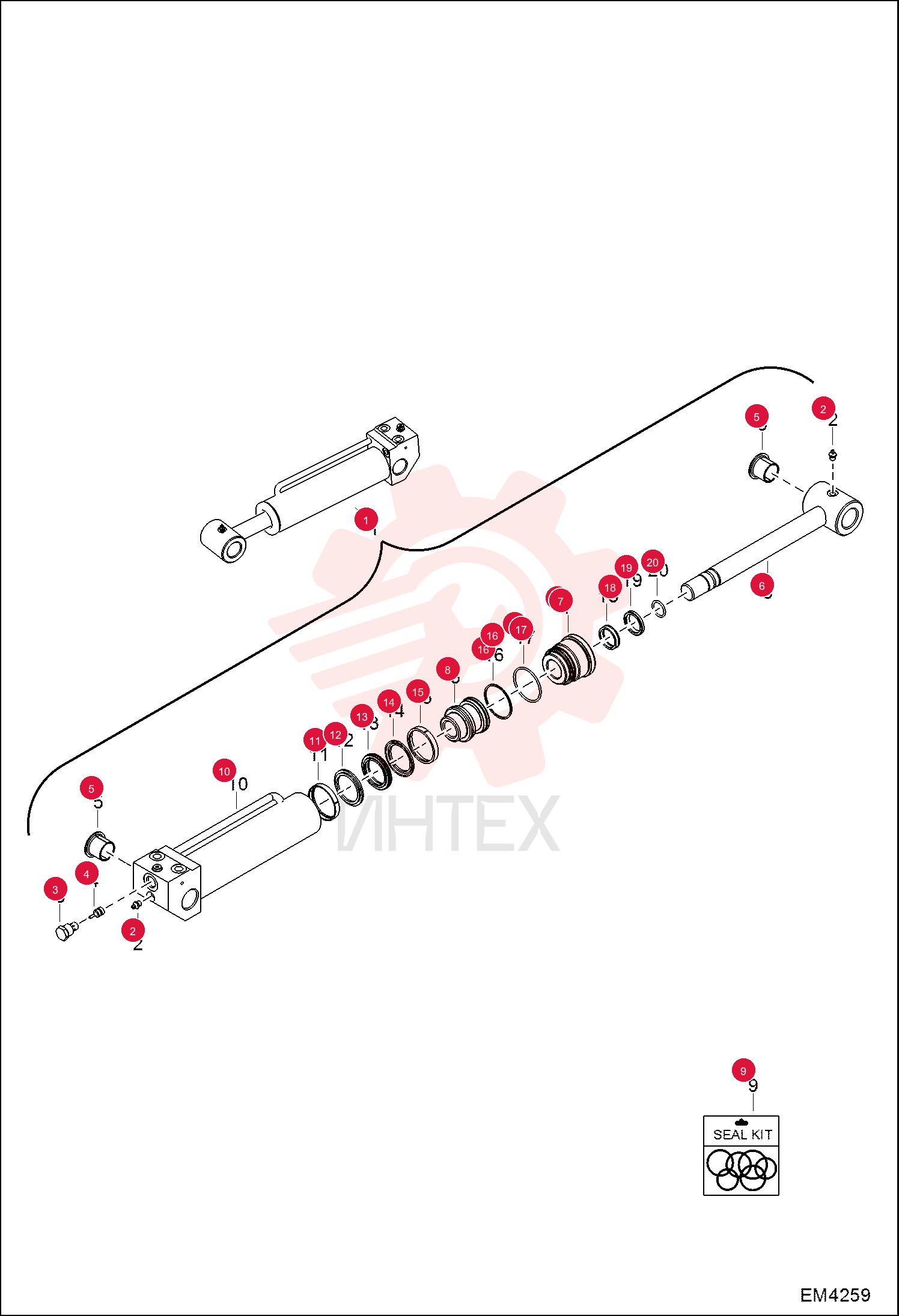 CYLINDER, GRAB 7012115