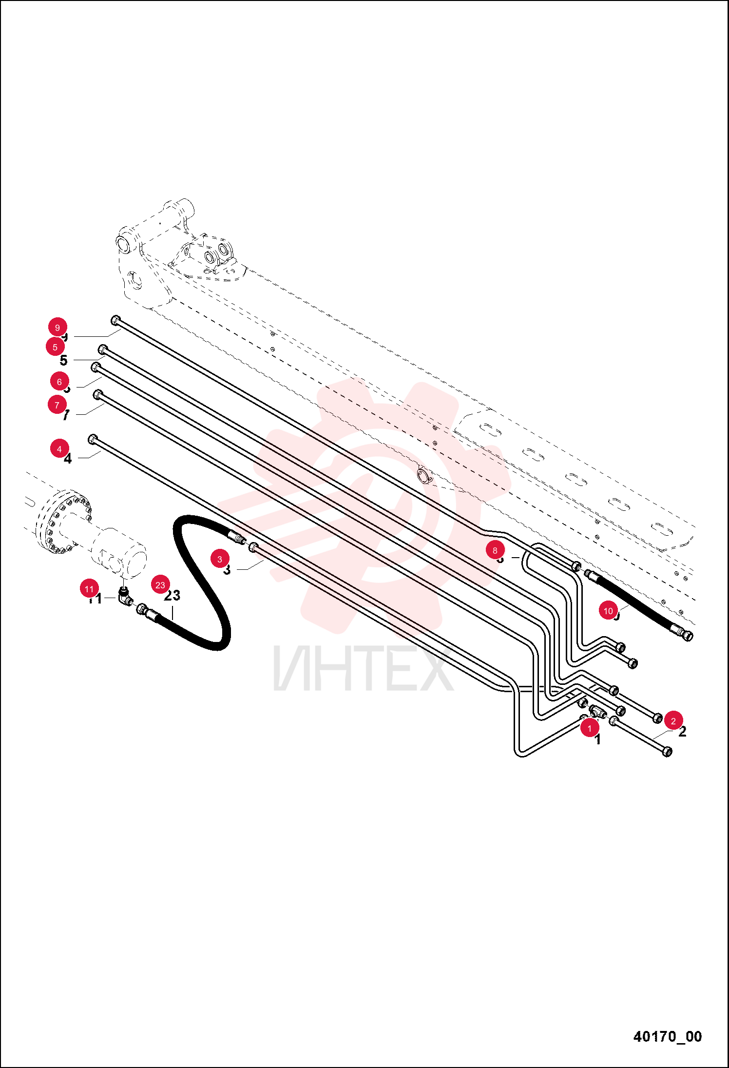 FITTING, HYD TEE 7021419 (2)