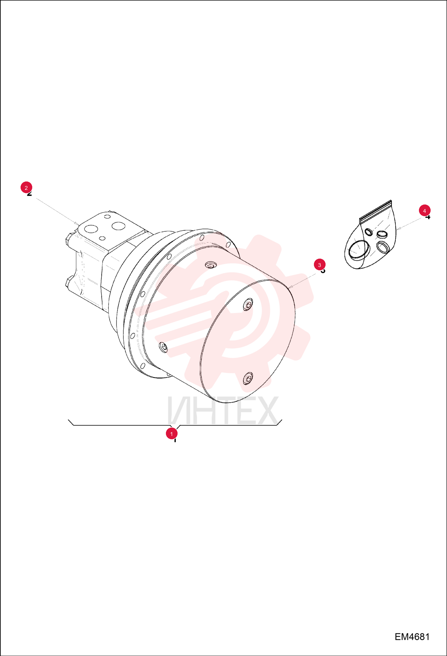 MOTOR, HYD 7028007