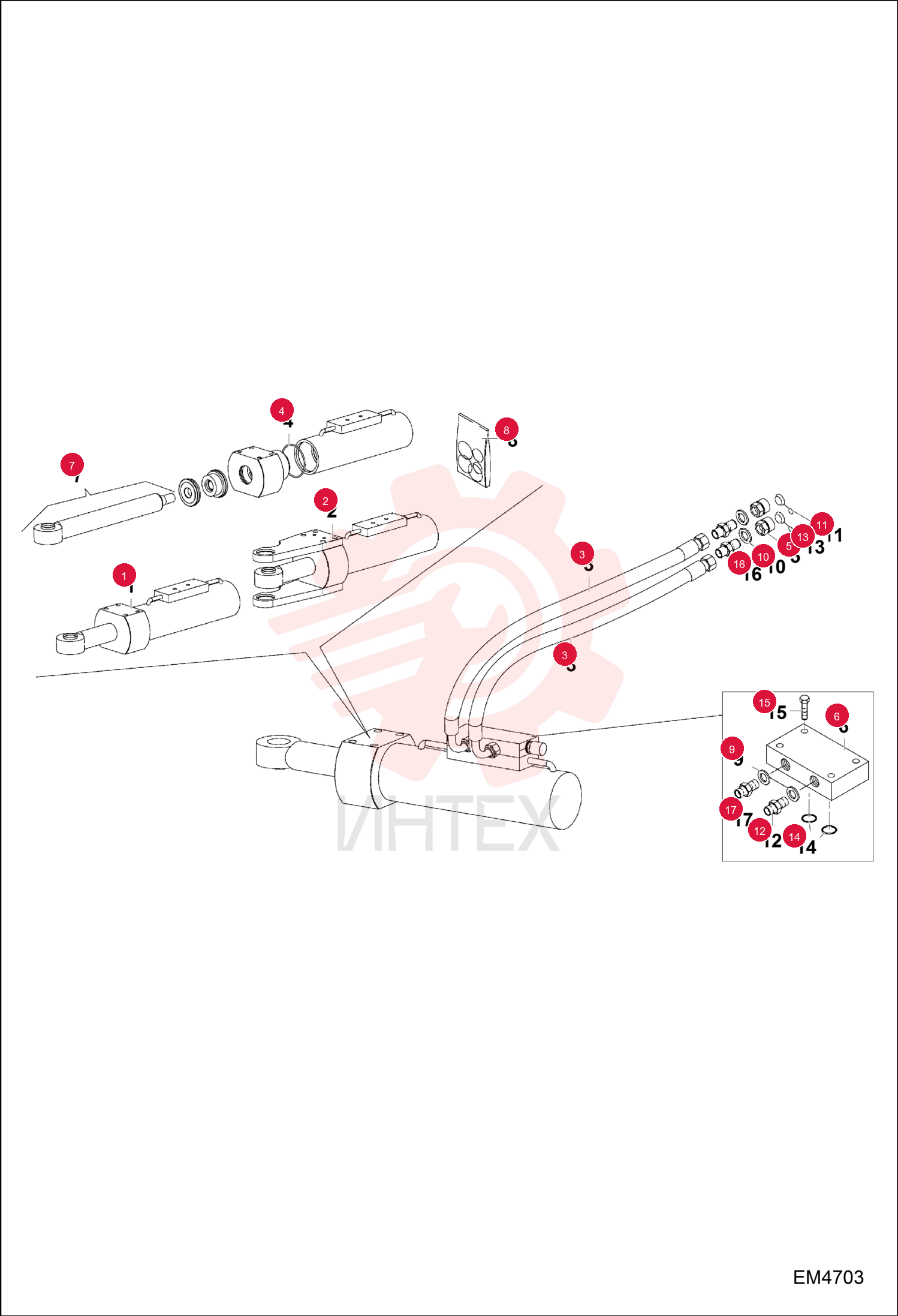 CYLINDER ASSEMBLY 7018115 (2)