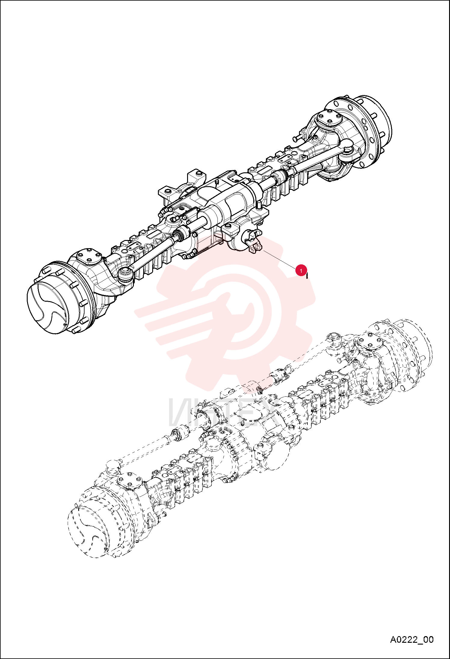 AXLE ASSEMBLY 7279442 (1)