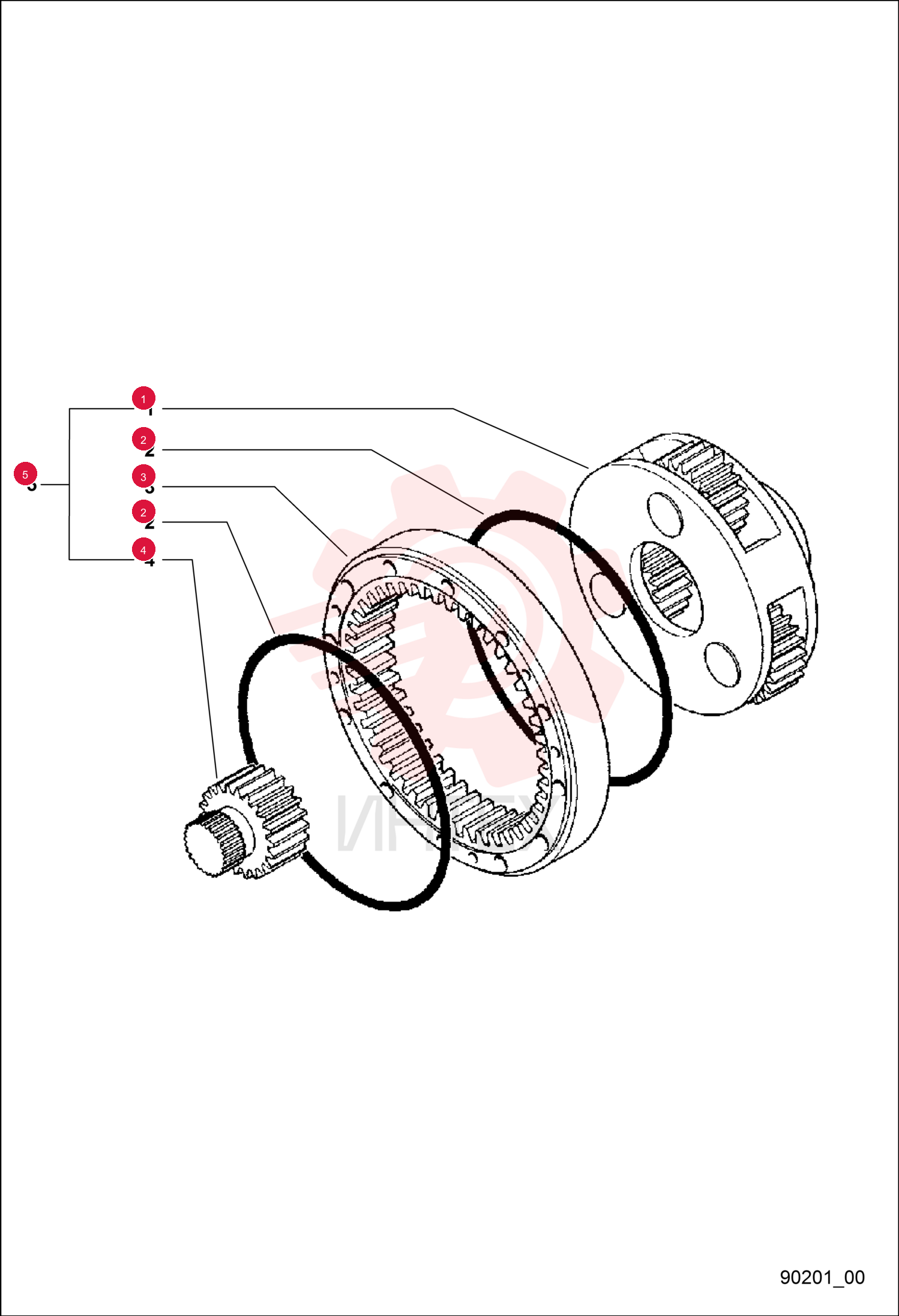 GEAR, REDUCTION COMPLETE 7019507 (1)