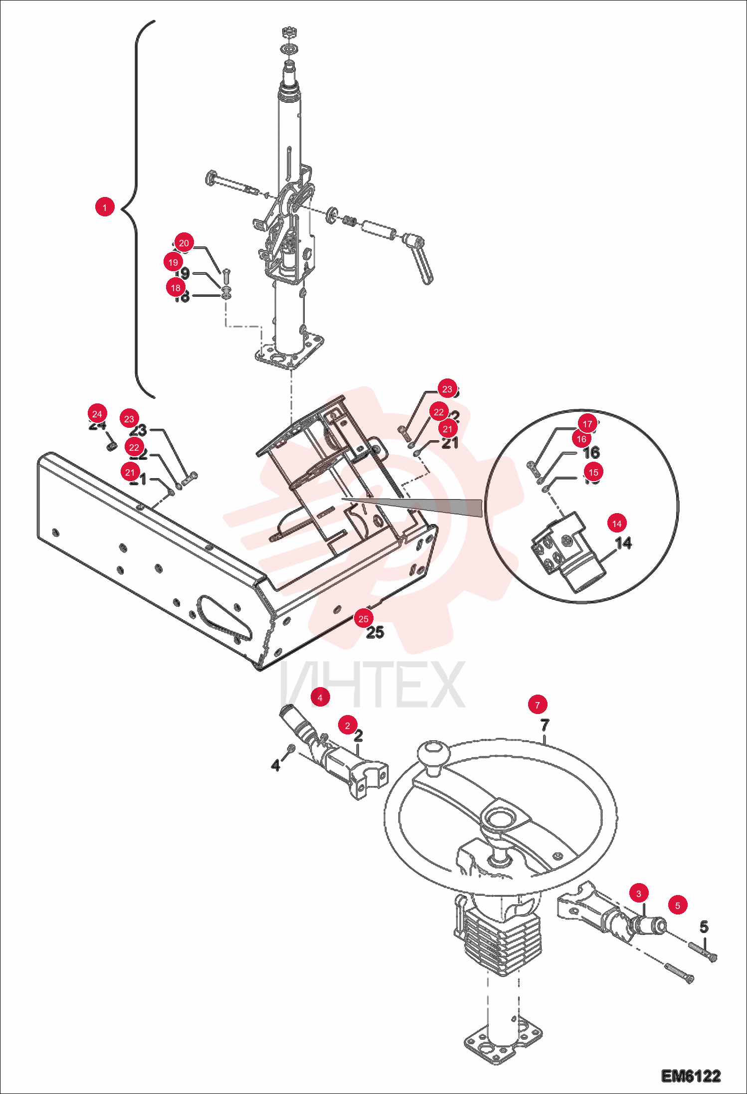SHAFT, STEERING 7013827