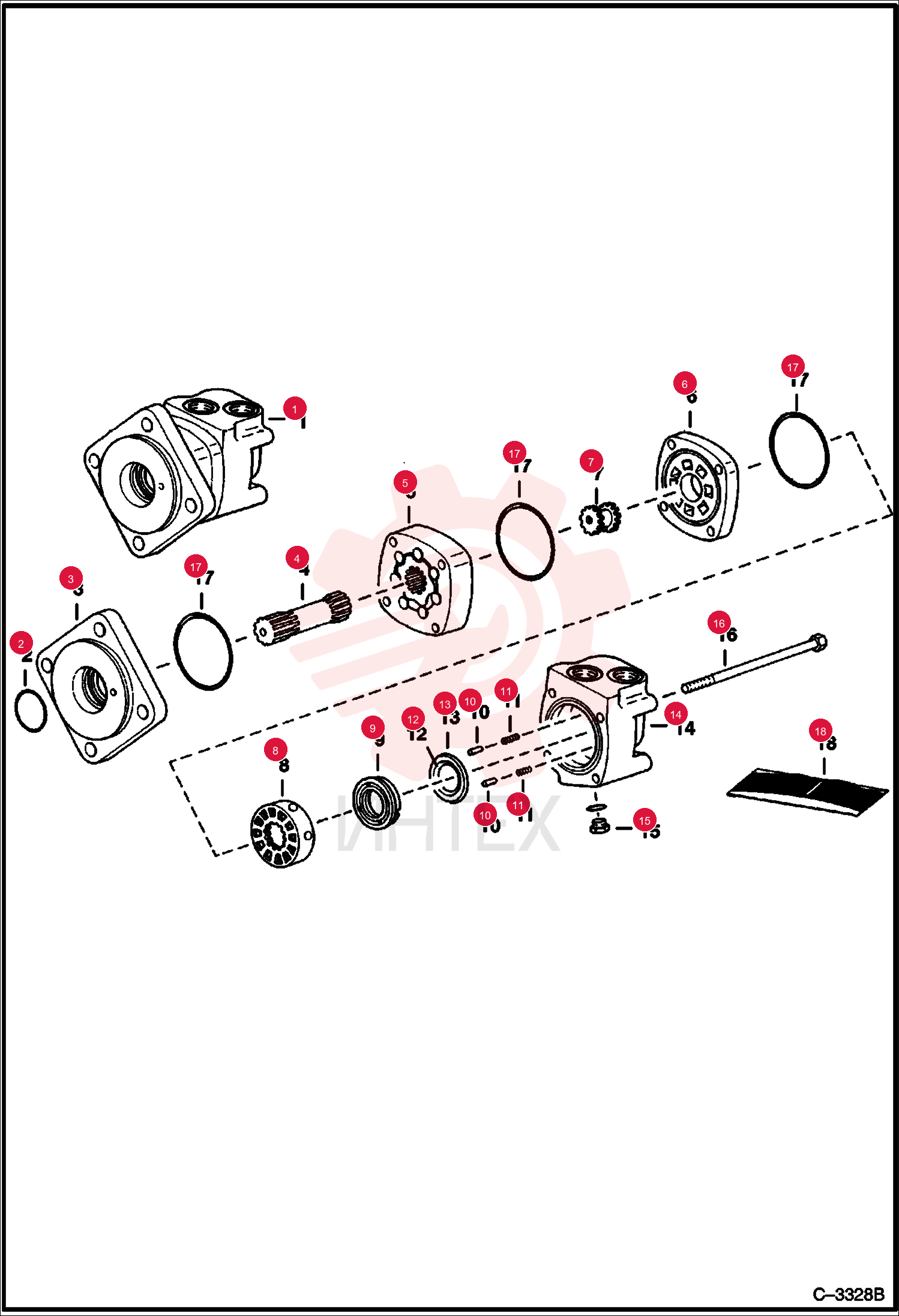 MOTOR, DRIVE HYD 6662841 (4)