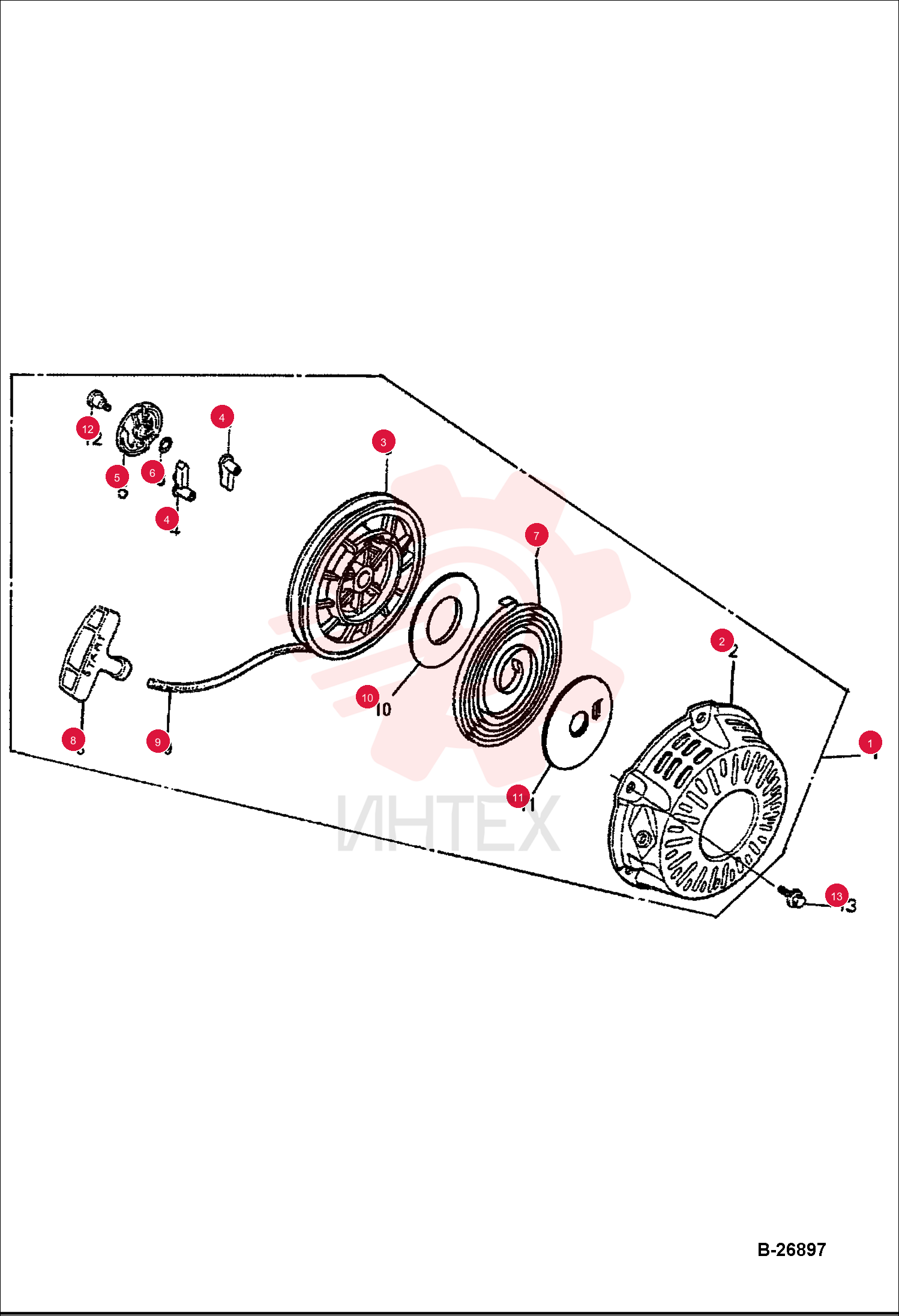 RECOIL STARTER ASSEMBLY IR22328413