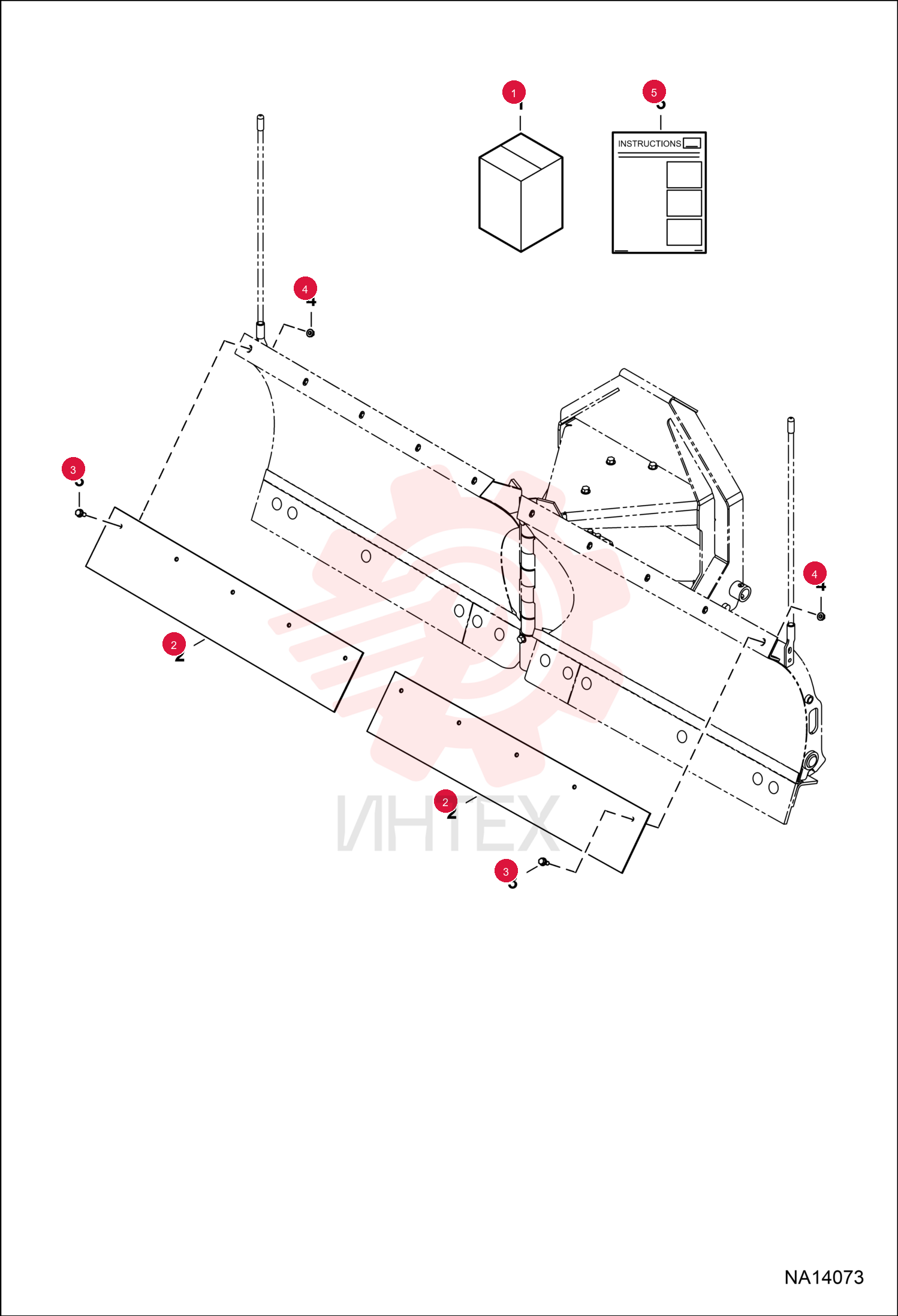 KIT DEFLECTOR SNOW 7311168