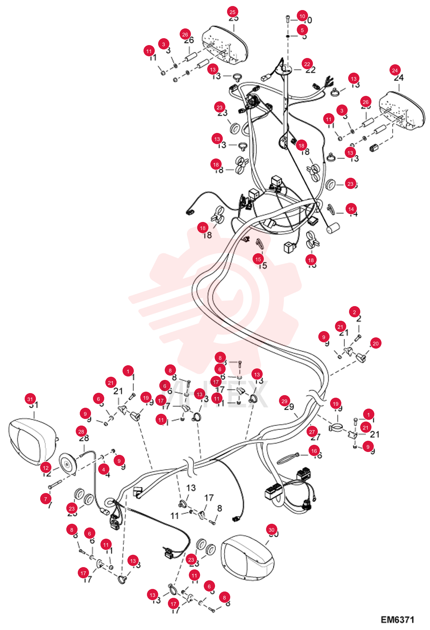 BOLT HEX HEAD 4CM825 (12)