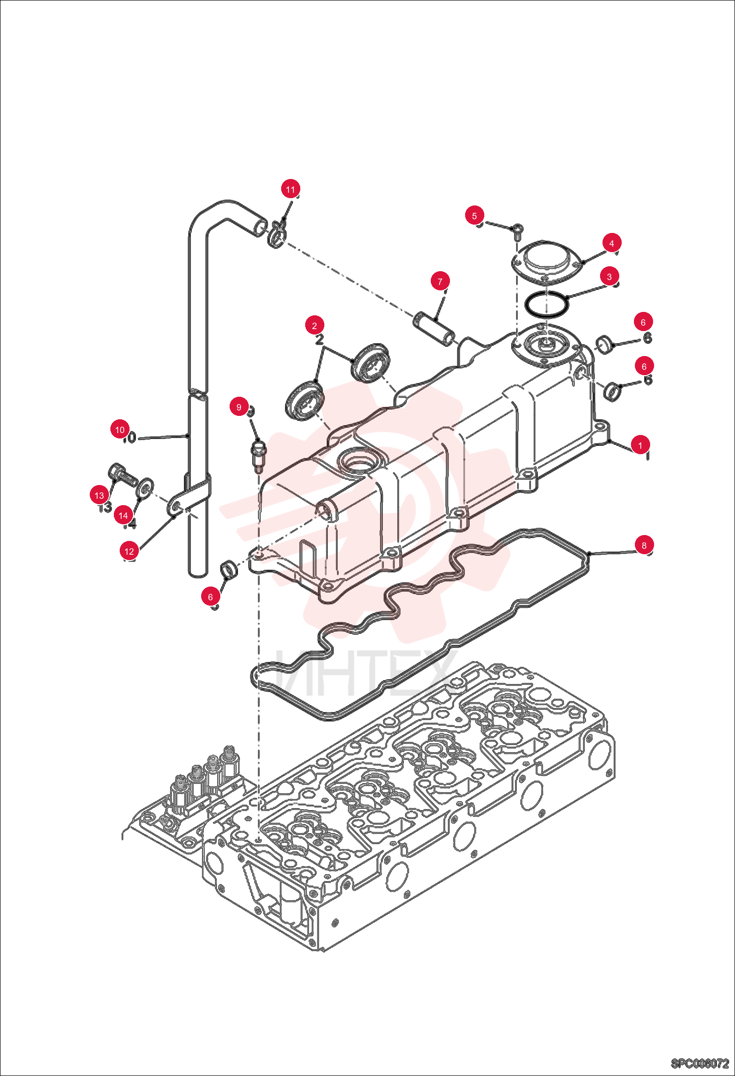 COVER CYLINDER HEAD ASSEMBLY 6689304