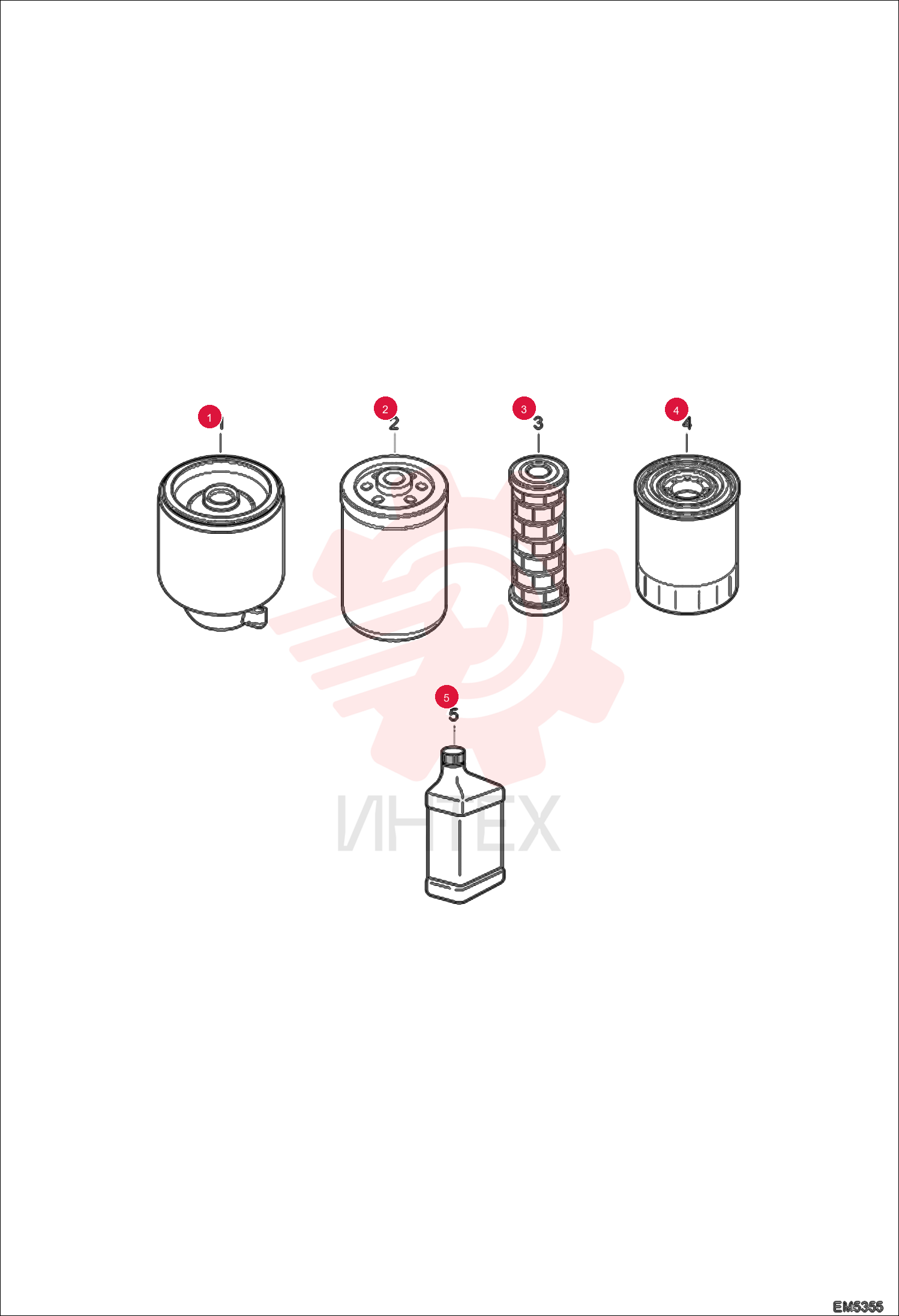 FILTER, FUEL W/SEPARATOR 12 6667352 (1)