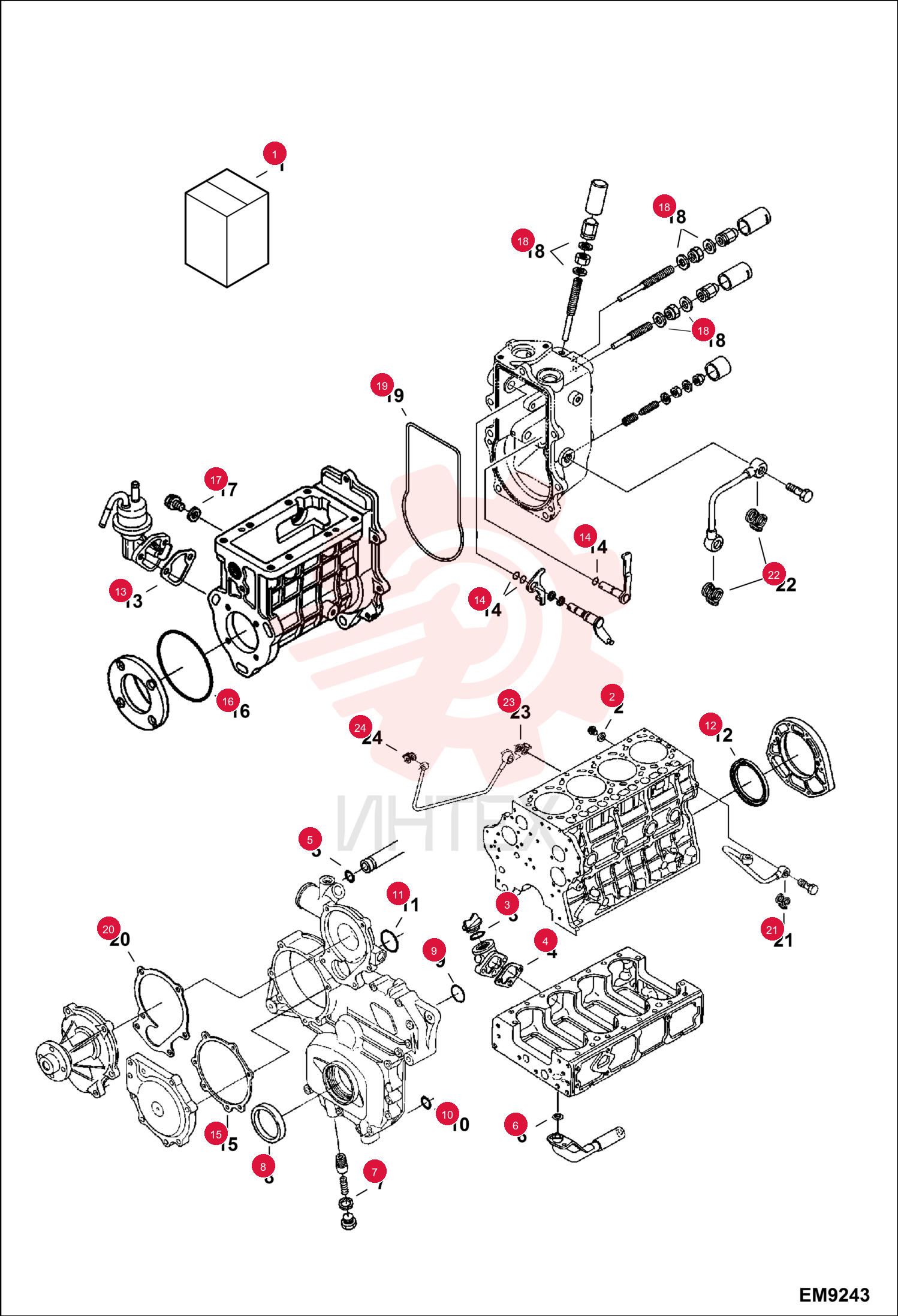 KIT, GASKET ENG LOWER 6698579