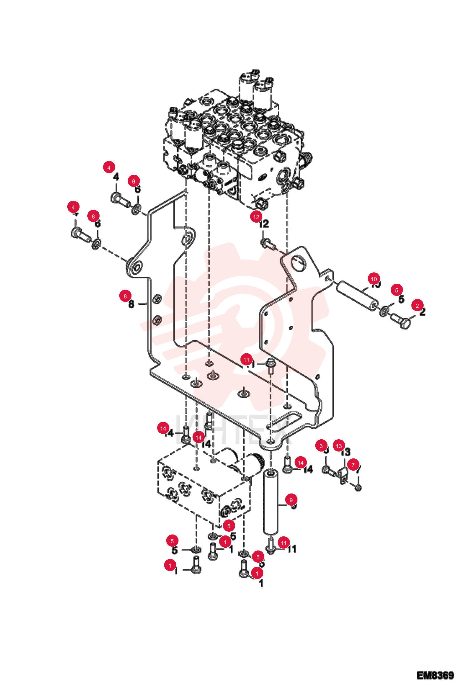 SCREW HEX HD 8.8 1CM880 (2)