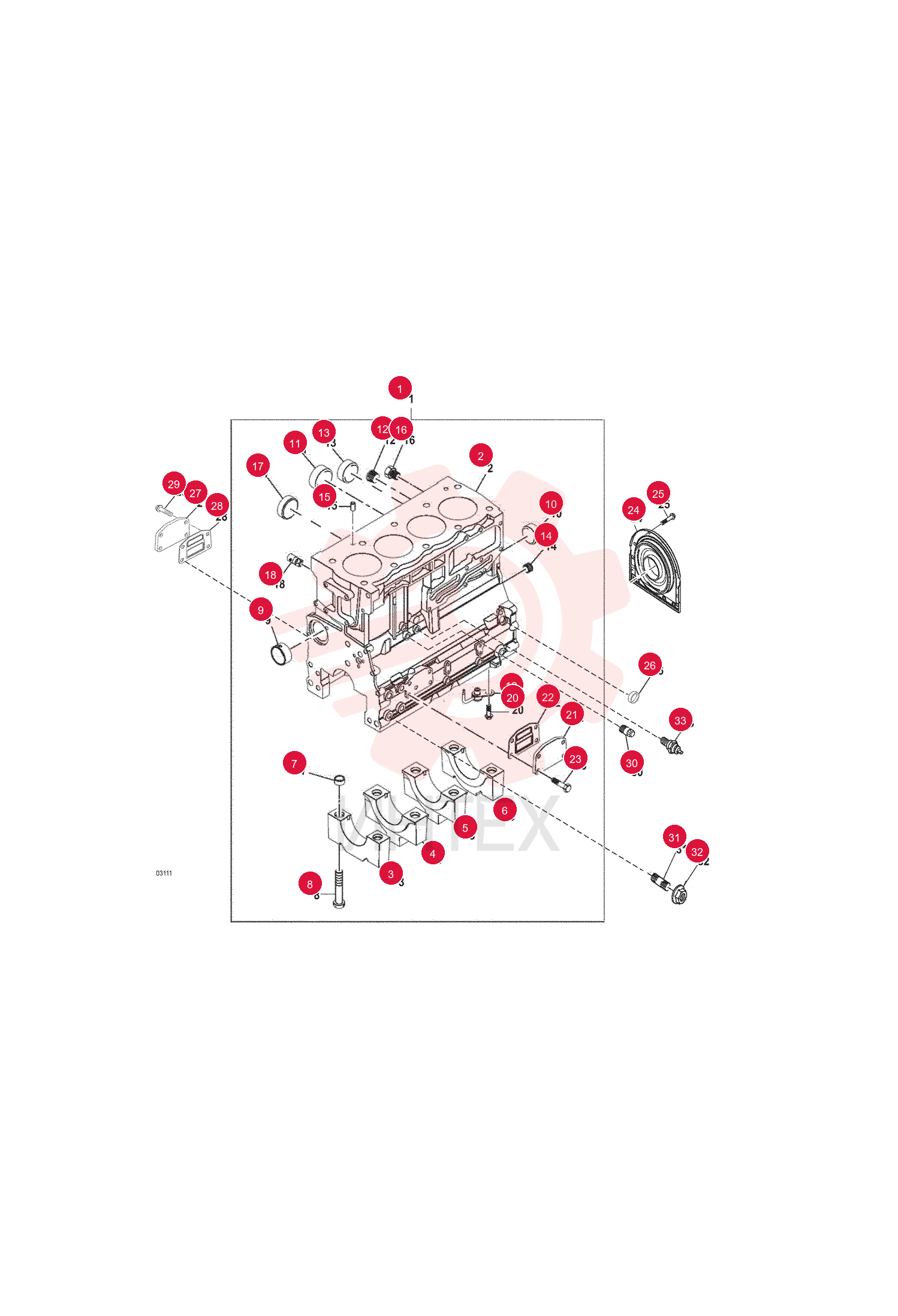 CYLINDER BLOCK KIT 6912027 (1)