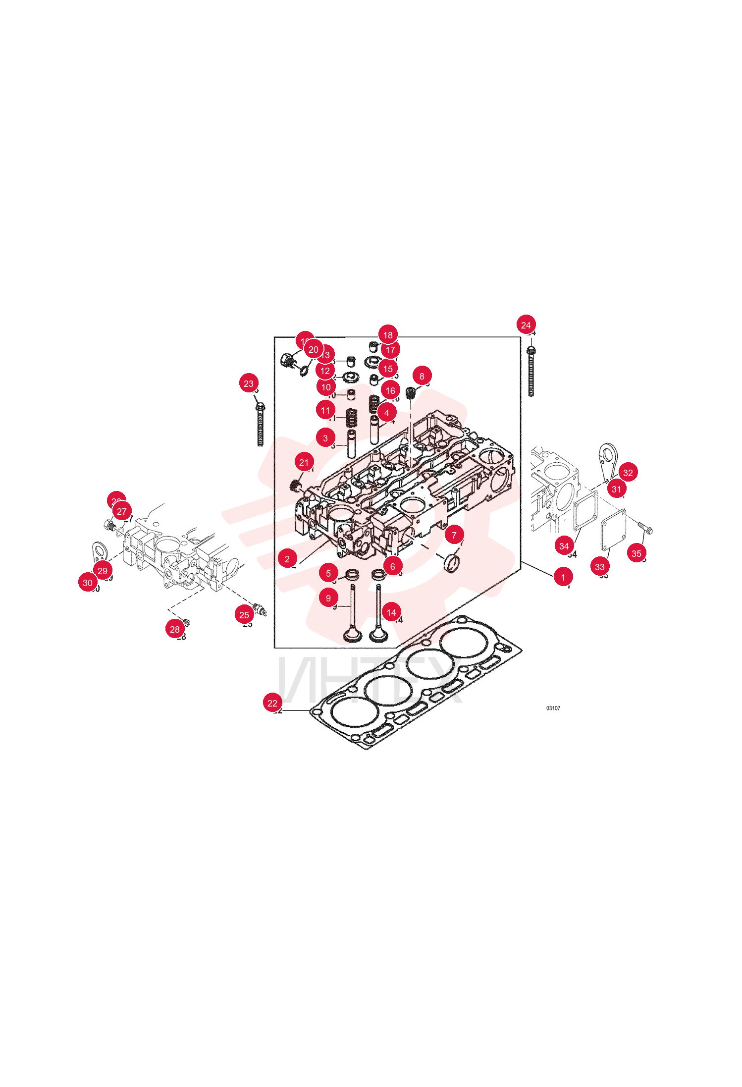 CYLINDER HEAD KIT 6912028 (1)