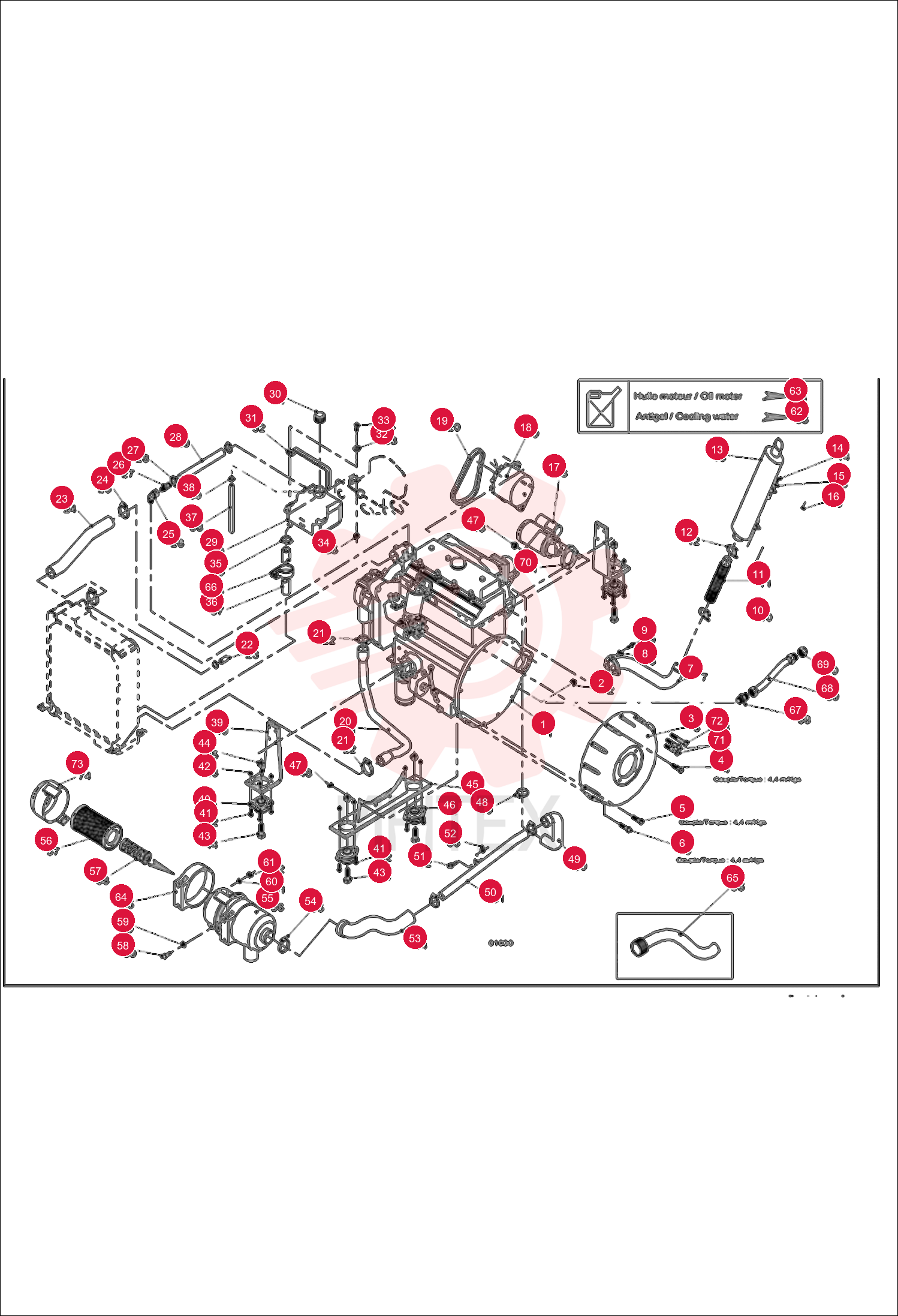 ENGINE, PERKINS 1004-40T 74.5KW