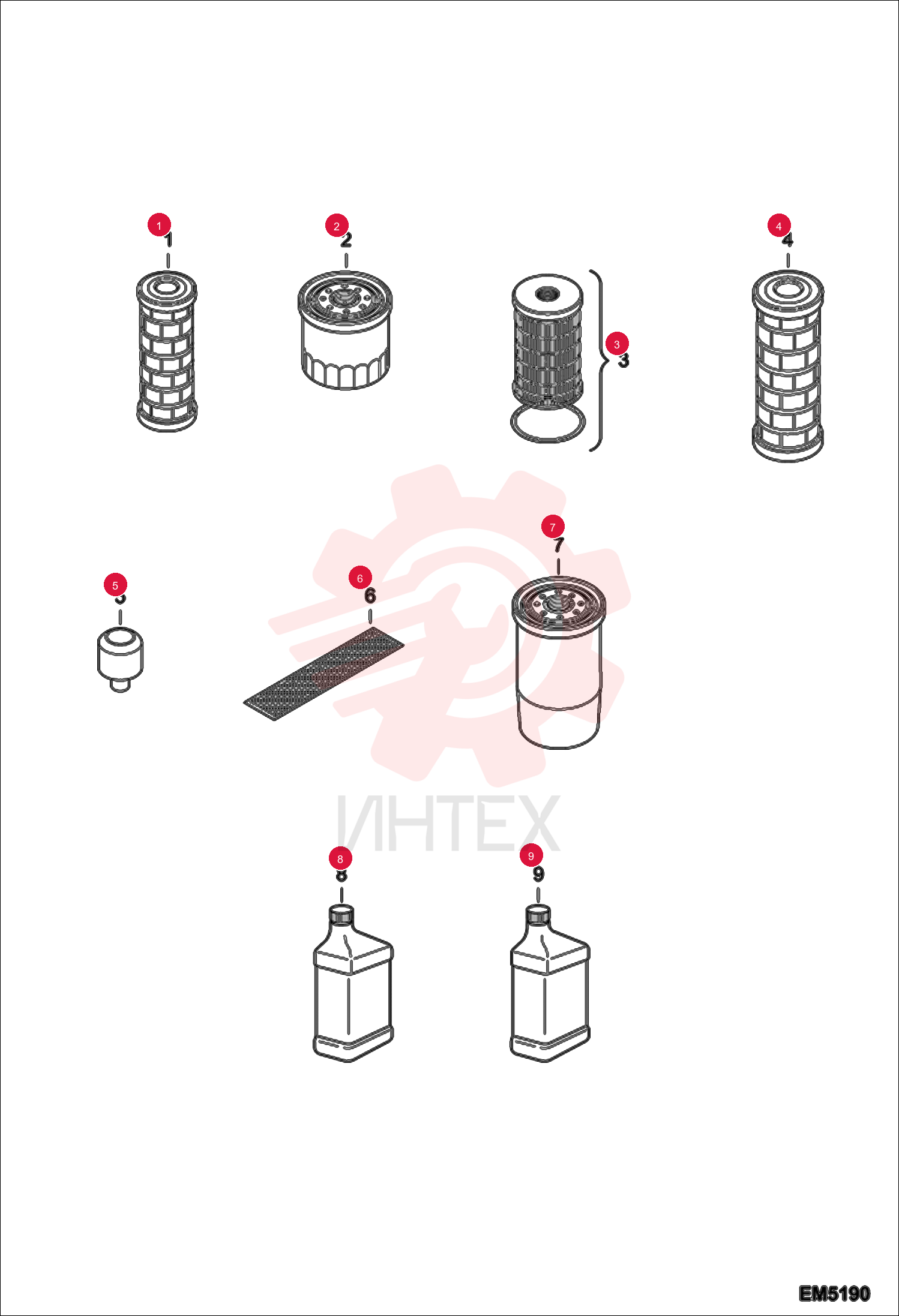 FILTER, AIR INNER 6910726