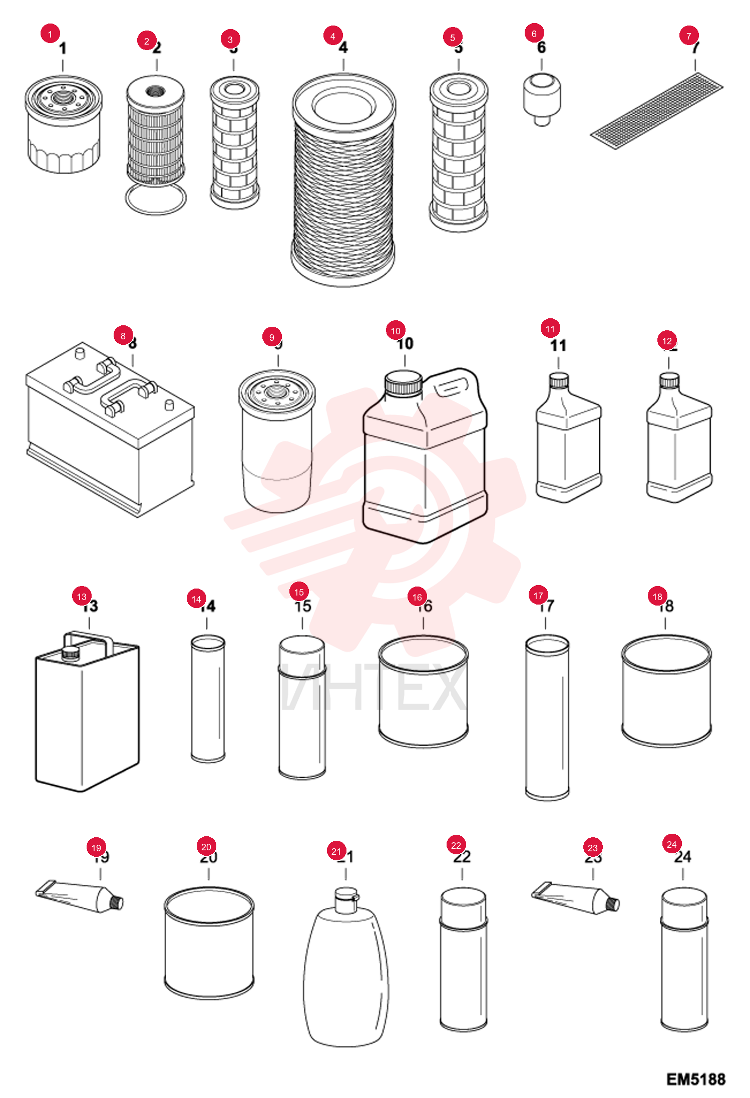 FILTER, OIL ENG 12 6511766 (2)