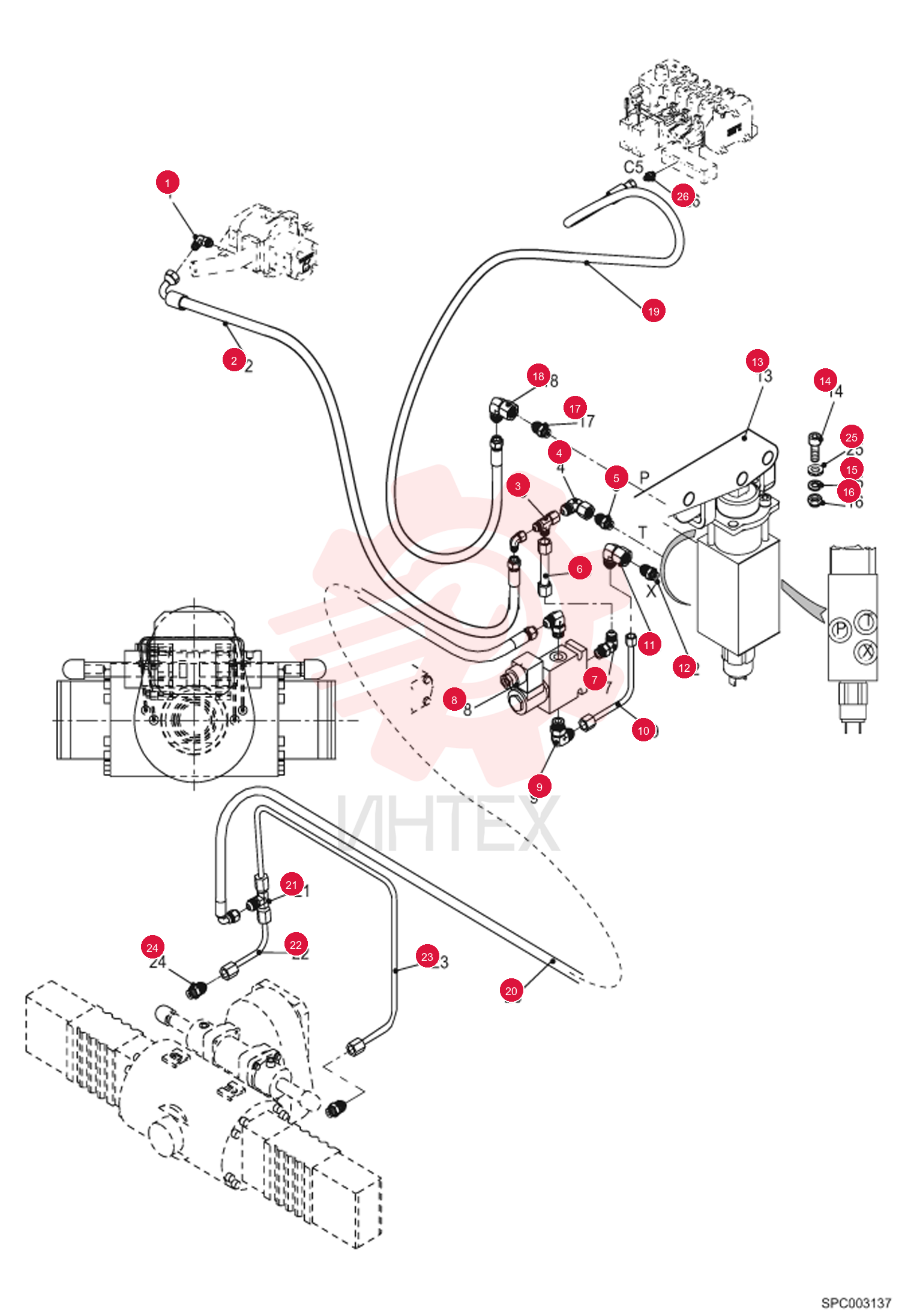 FITTING HYDRAULIC ELBOW 7229301