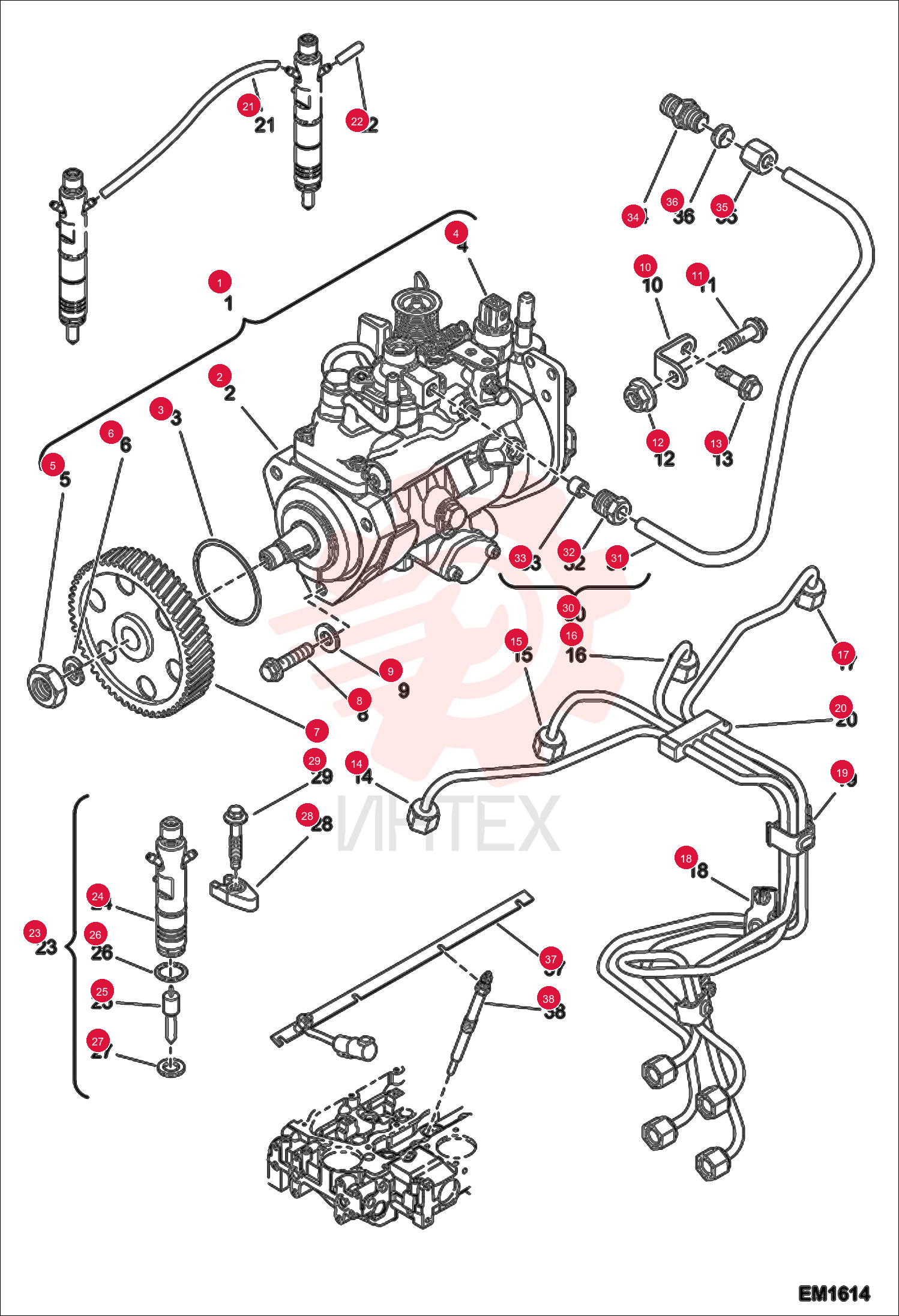 FUEL INJECTION PUMP 6924349