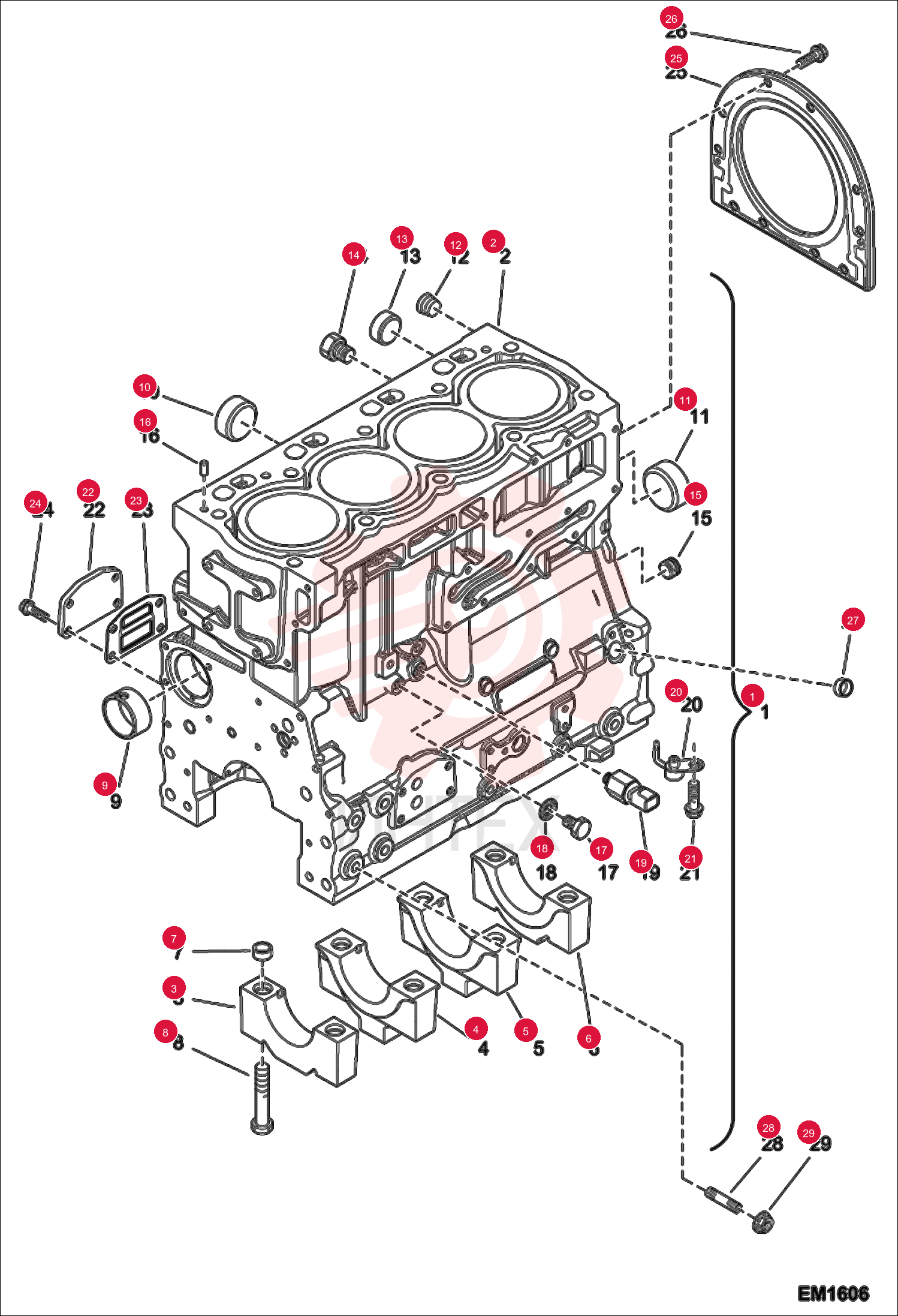 SHORT ENGINE - ASSEMBLY 6924941