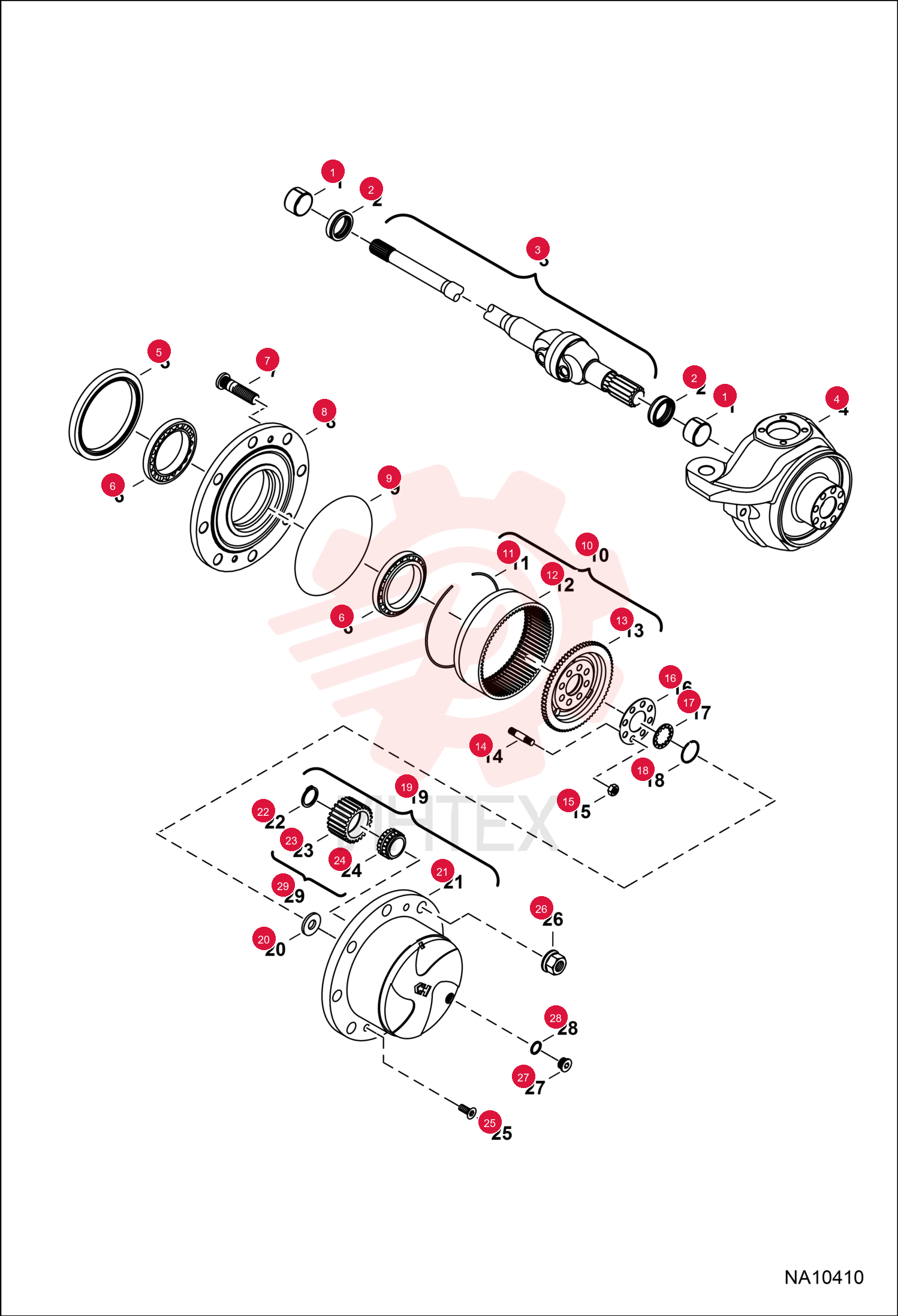 BUSHING AXLE 7283041