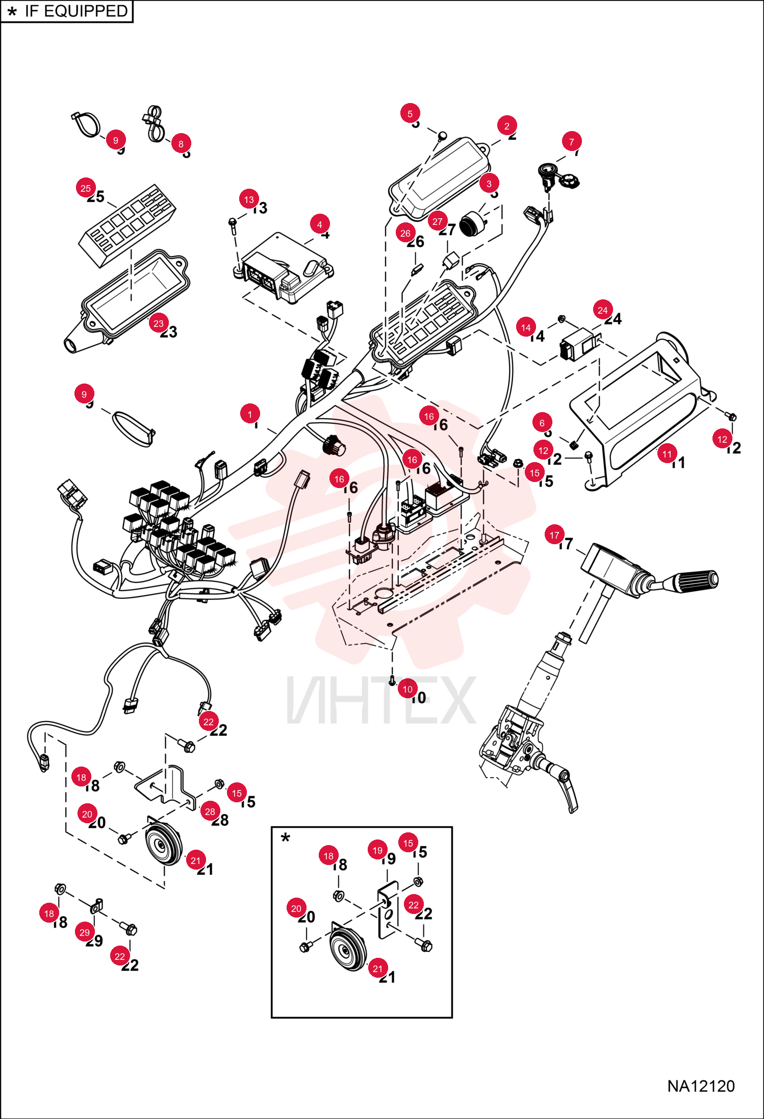 HARNESS LOWER CAB 7341318