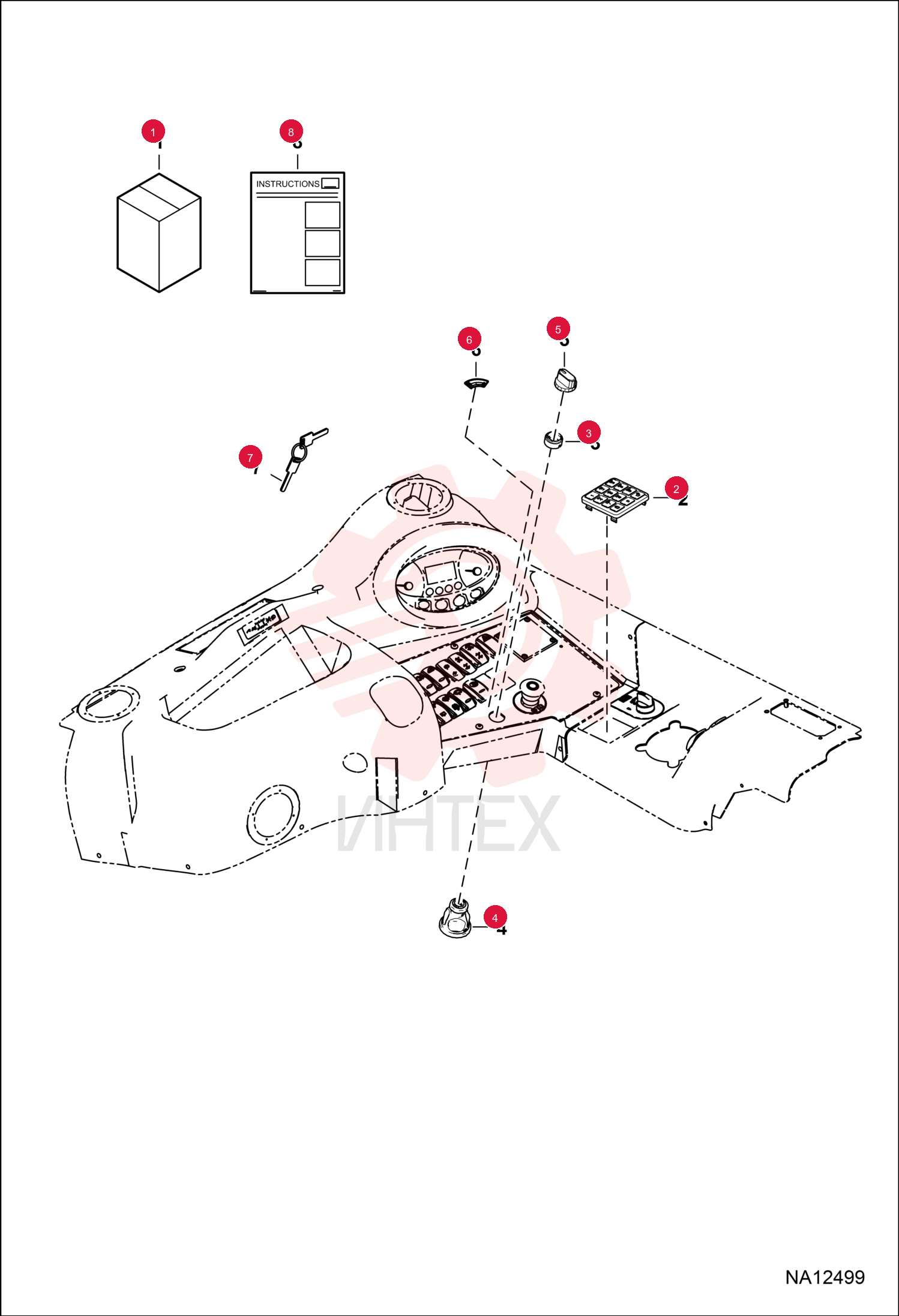 KIT KEYLESS 7308521