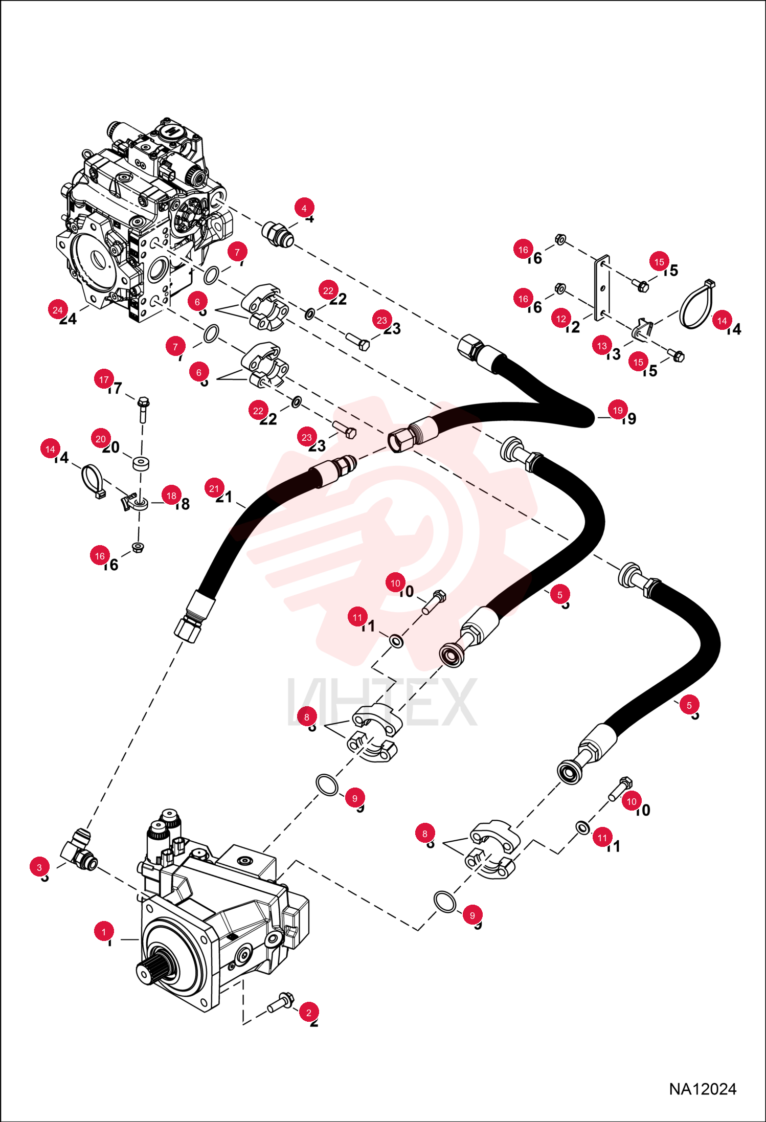MOTOR, HYD 7267260 (1)