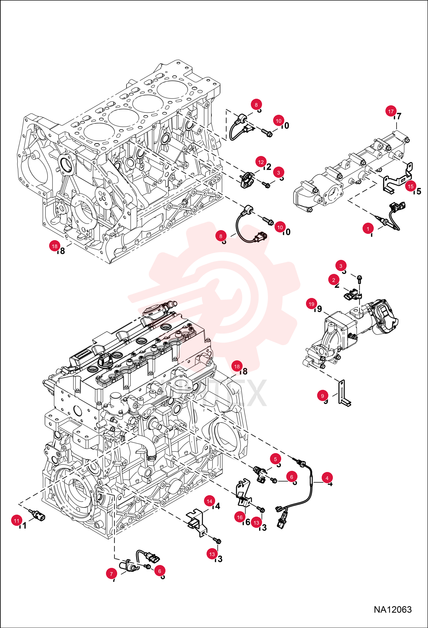 SENSOR, TEMP AIR INTAKE 7030442