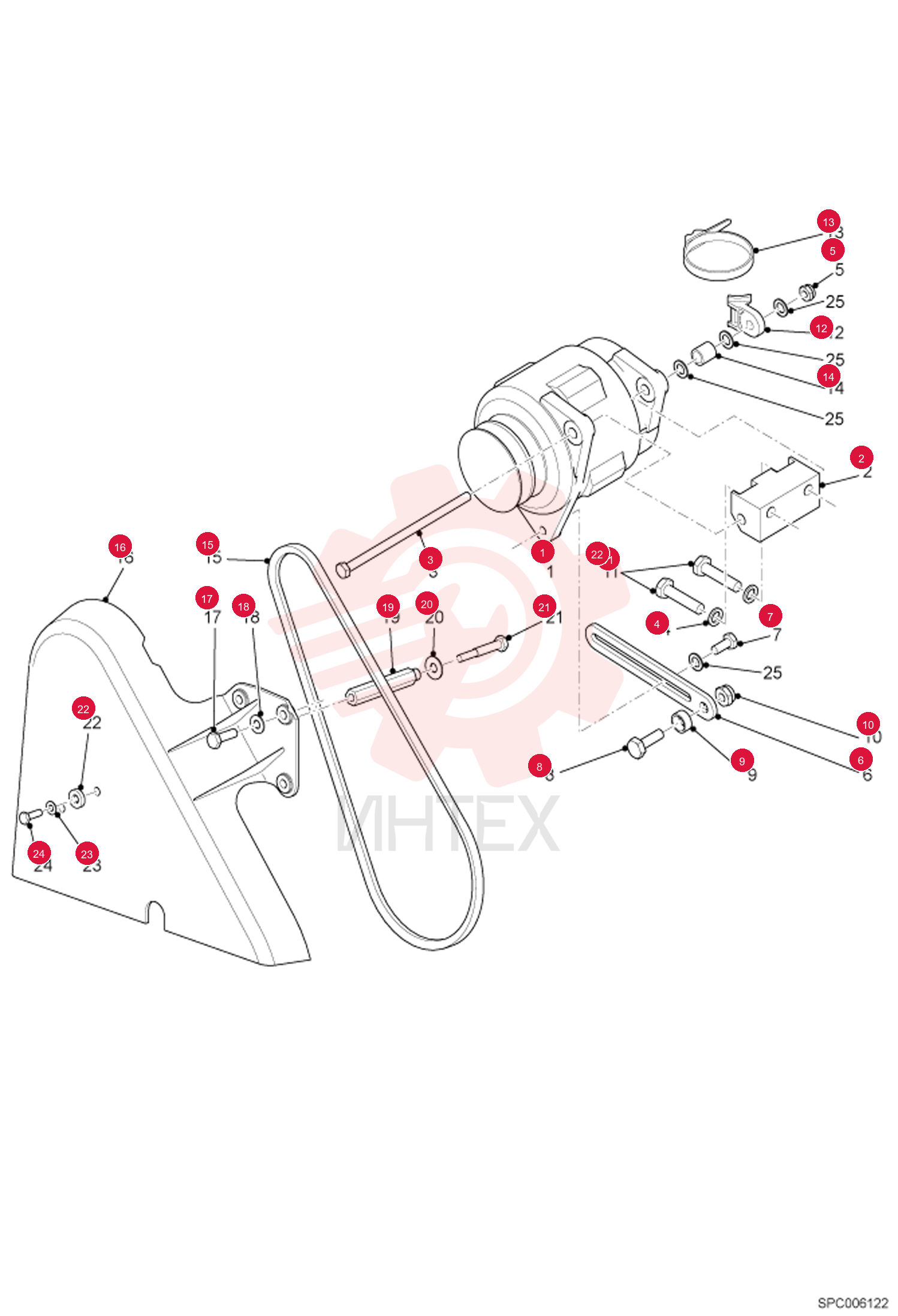ALTERNATOR N.A 100 AMP (U.S.) 6911378 (2)