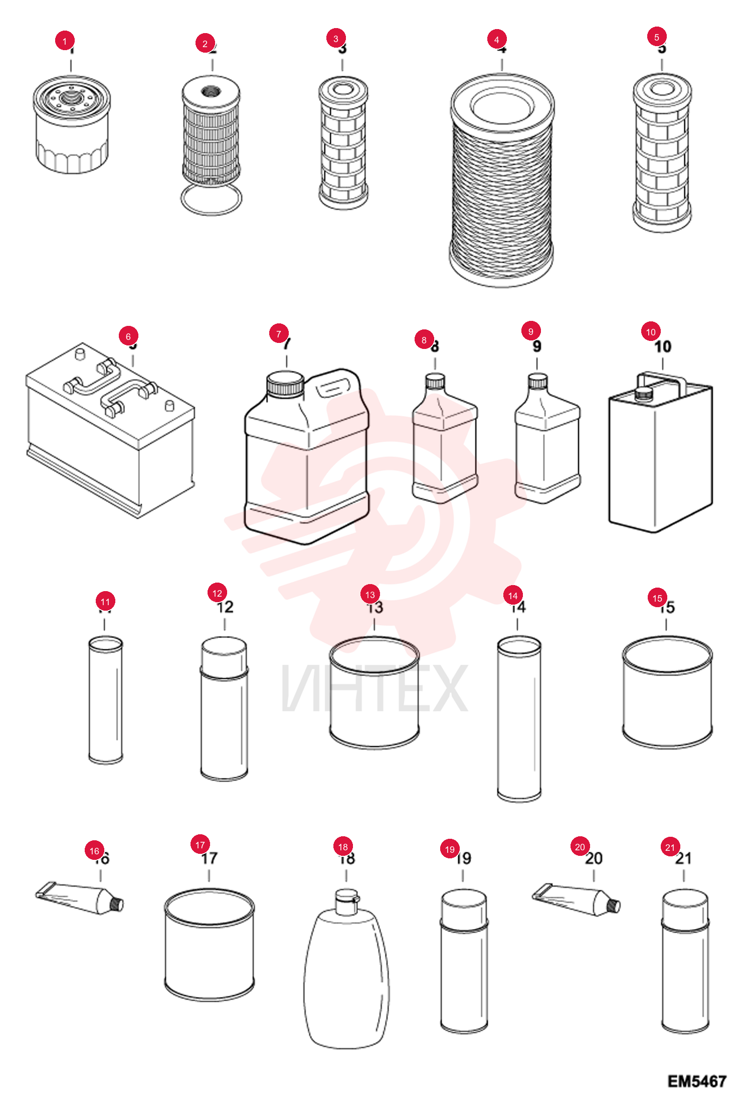 FILTER, OIL ENG 12 6511766 (1)