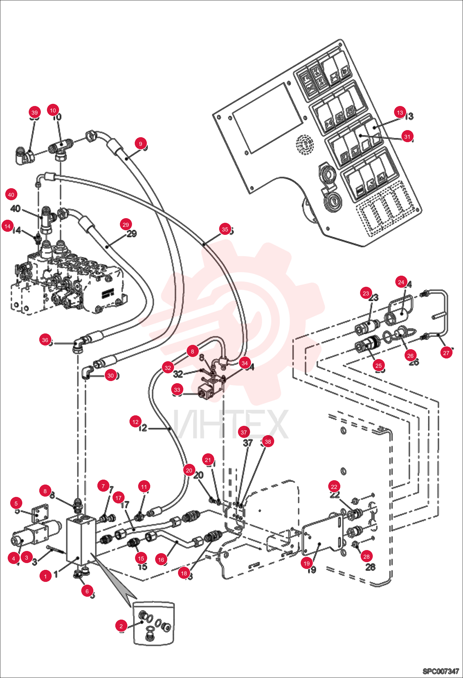 HYDRAULIC BLOCK 6911079 (2)