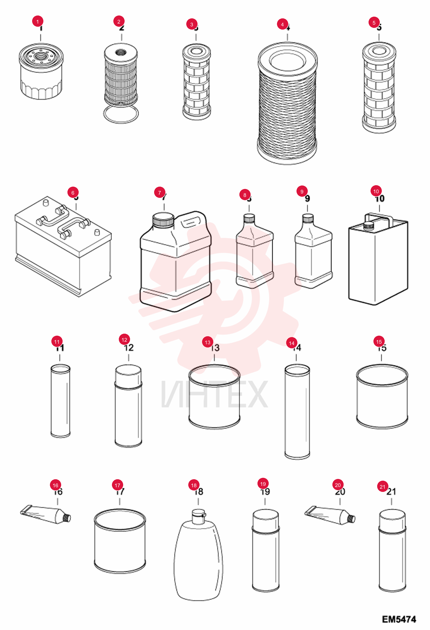 FILTER, OIL ENG 12 6511766 (1)