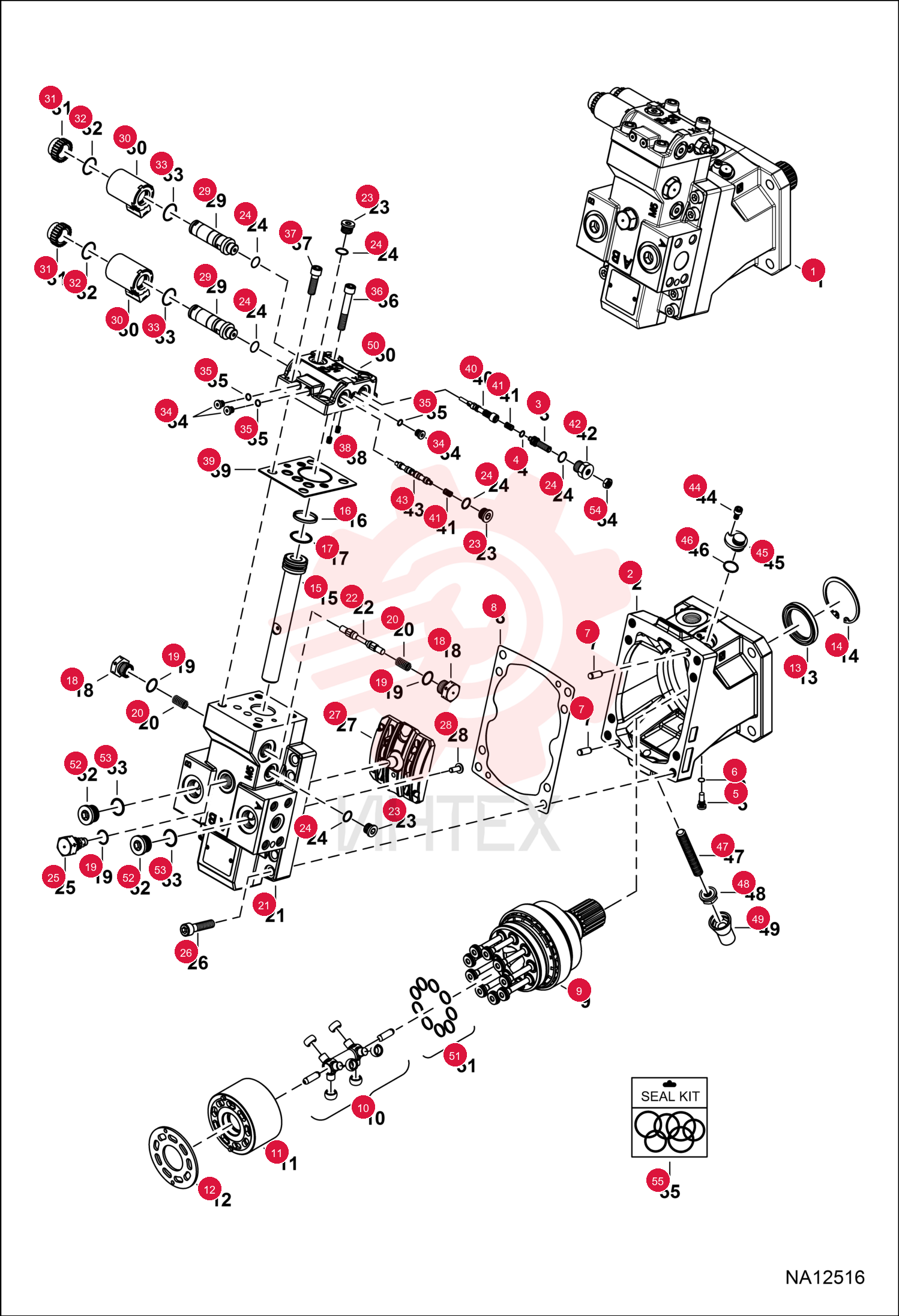MOTOR HYDROSTATIC 7268123