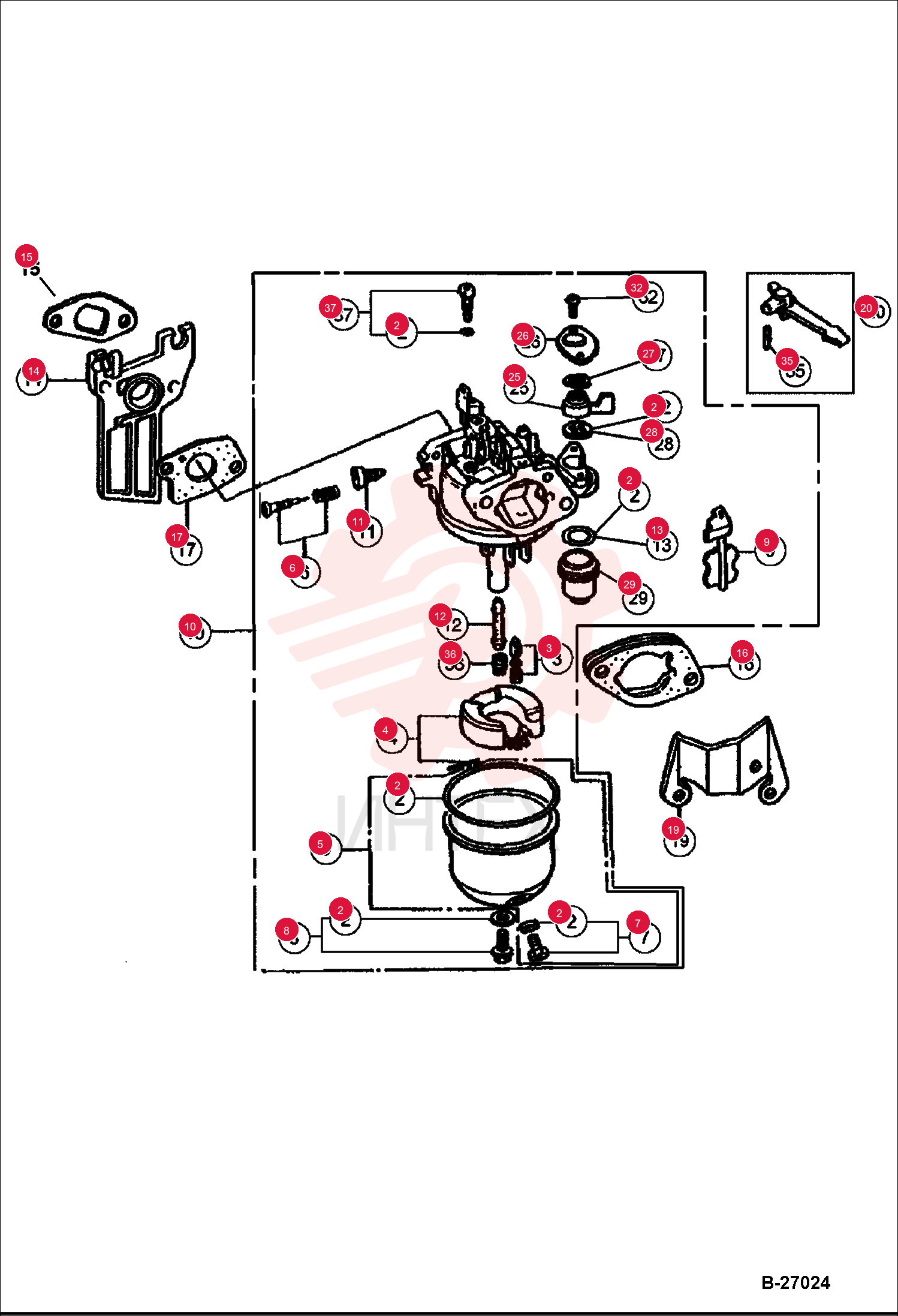 KIT, GASKET IR54475108 (5)