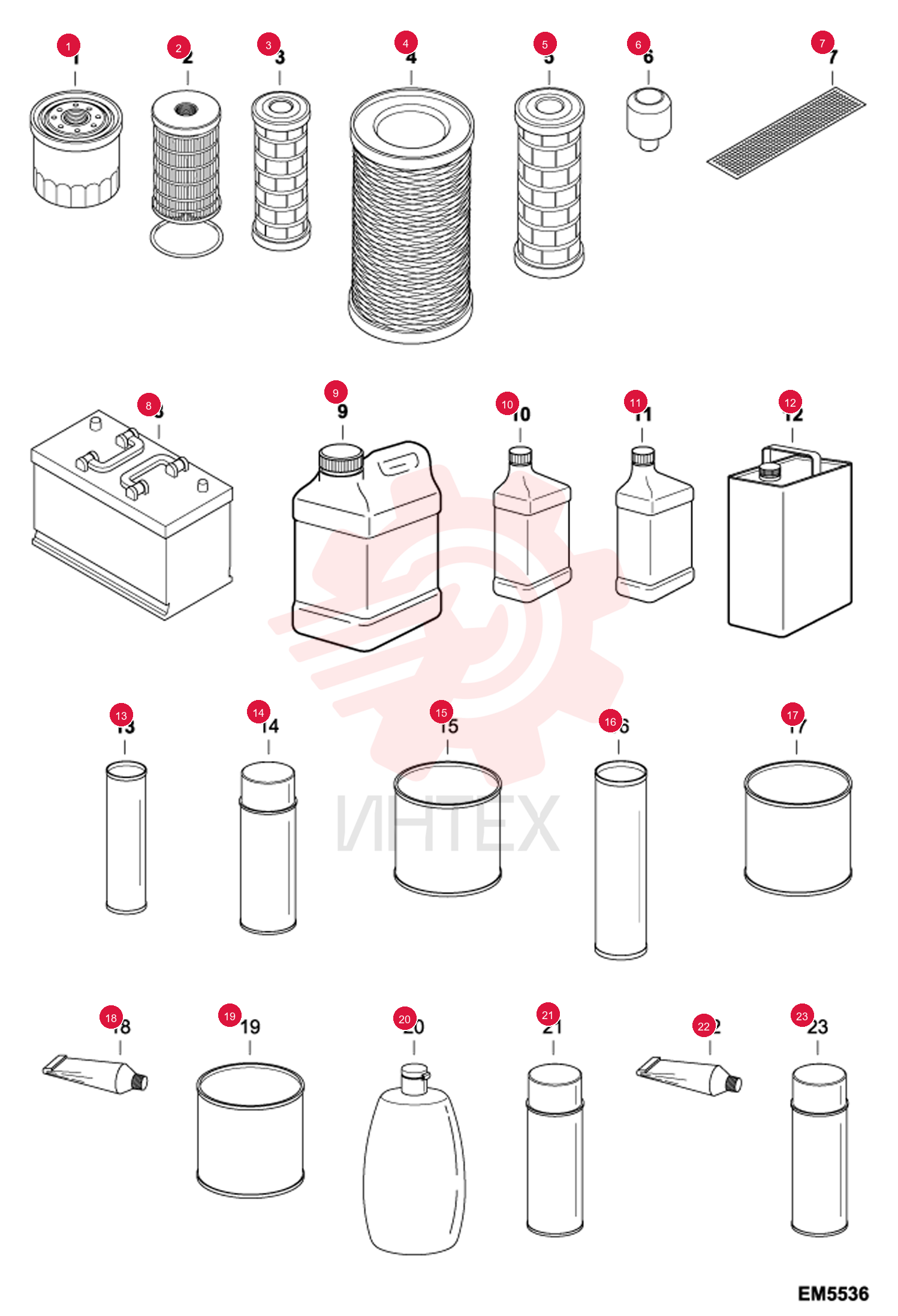 FILTER, OIL ENG 12 6511766 (2)
