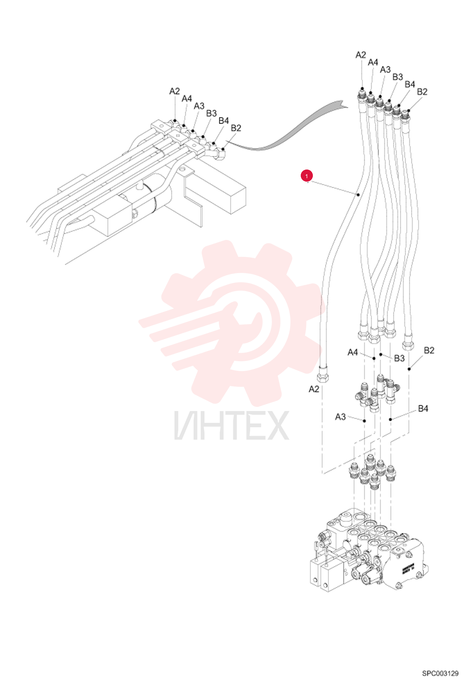 HOSE , TJ 7/8 12.7 MJ 7/8 L 760 6909254 (2)