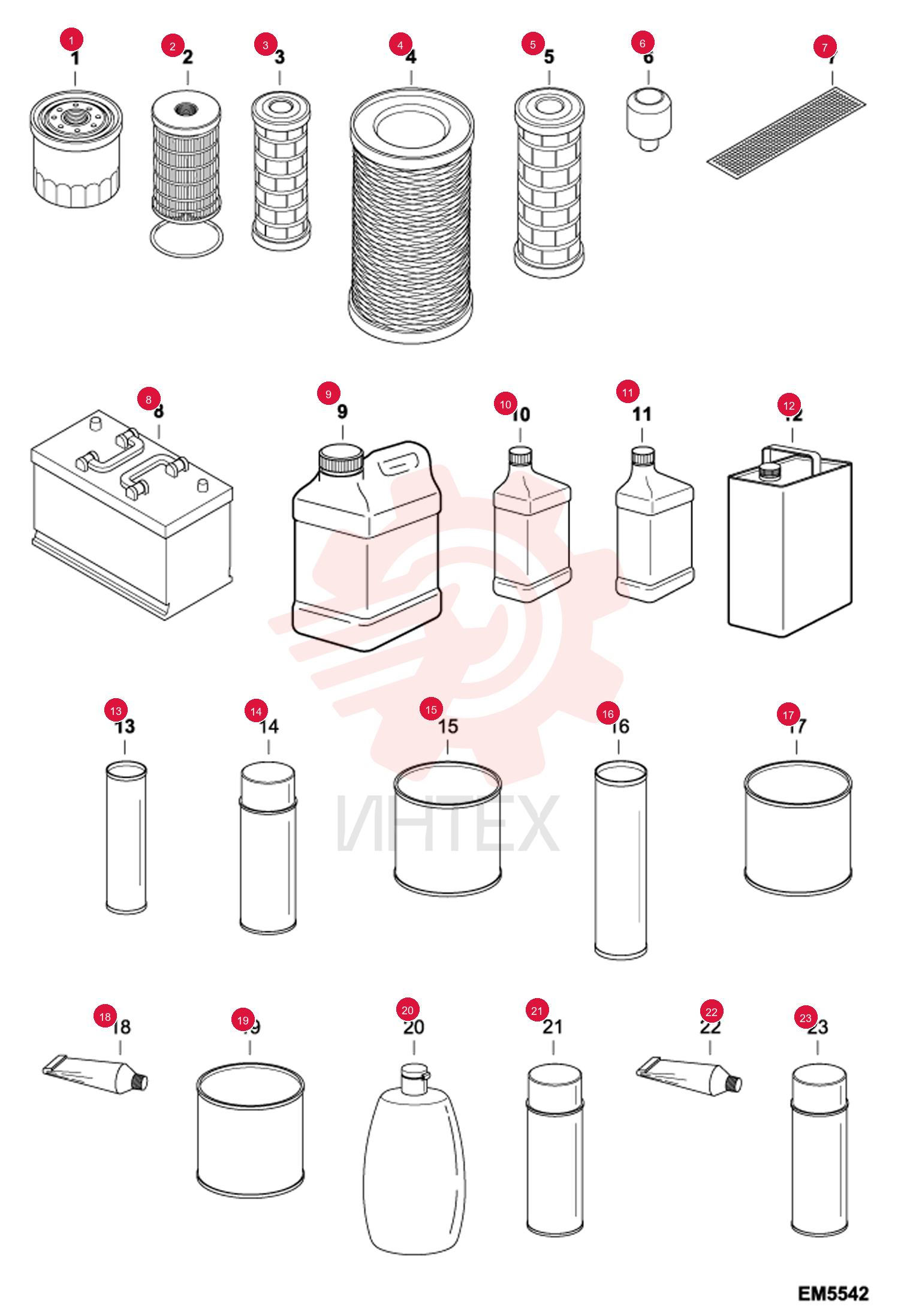 FILTER, OIL ENG 12