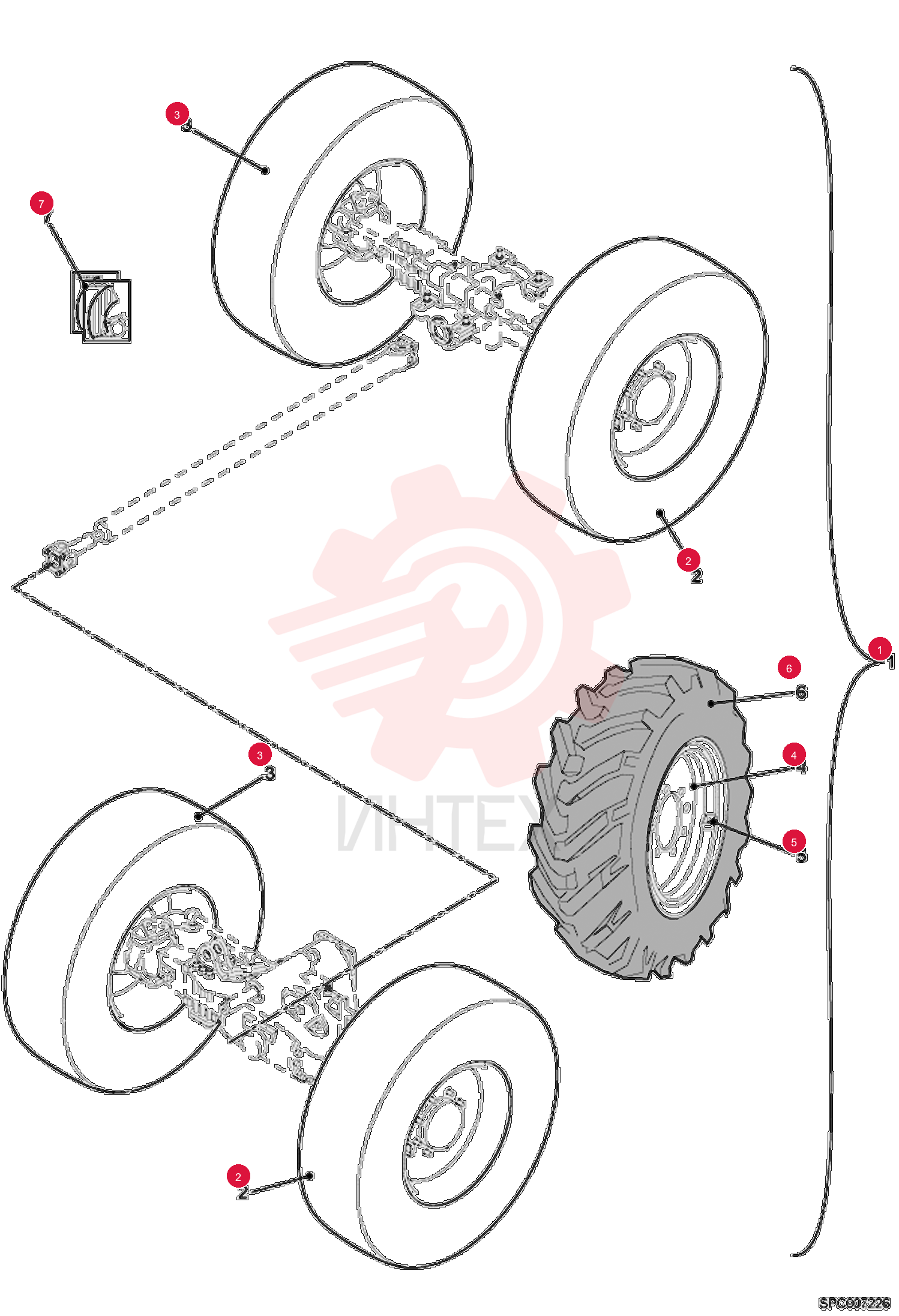 SET OF WHEELS