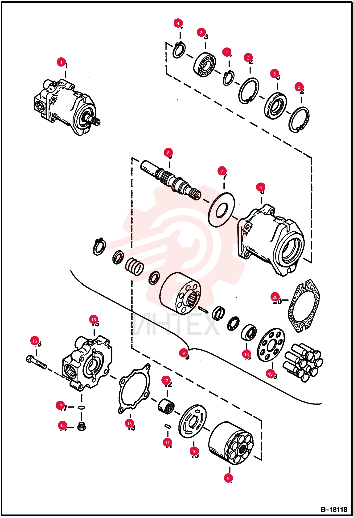 MOTOR, DRIVE HYD 6655435