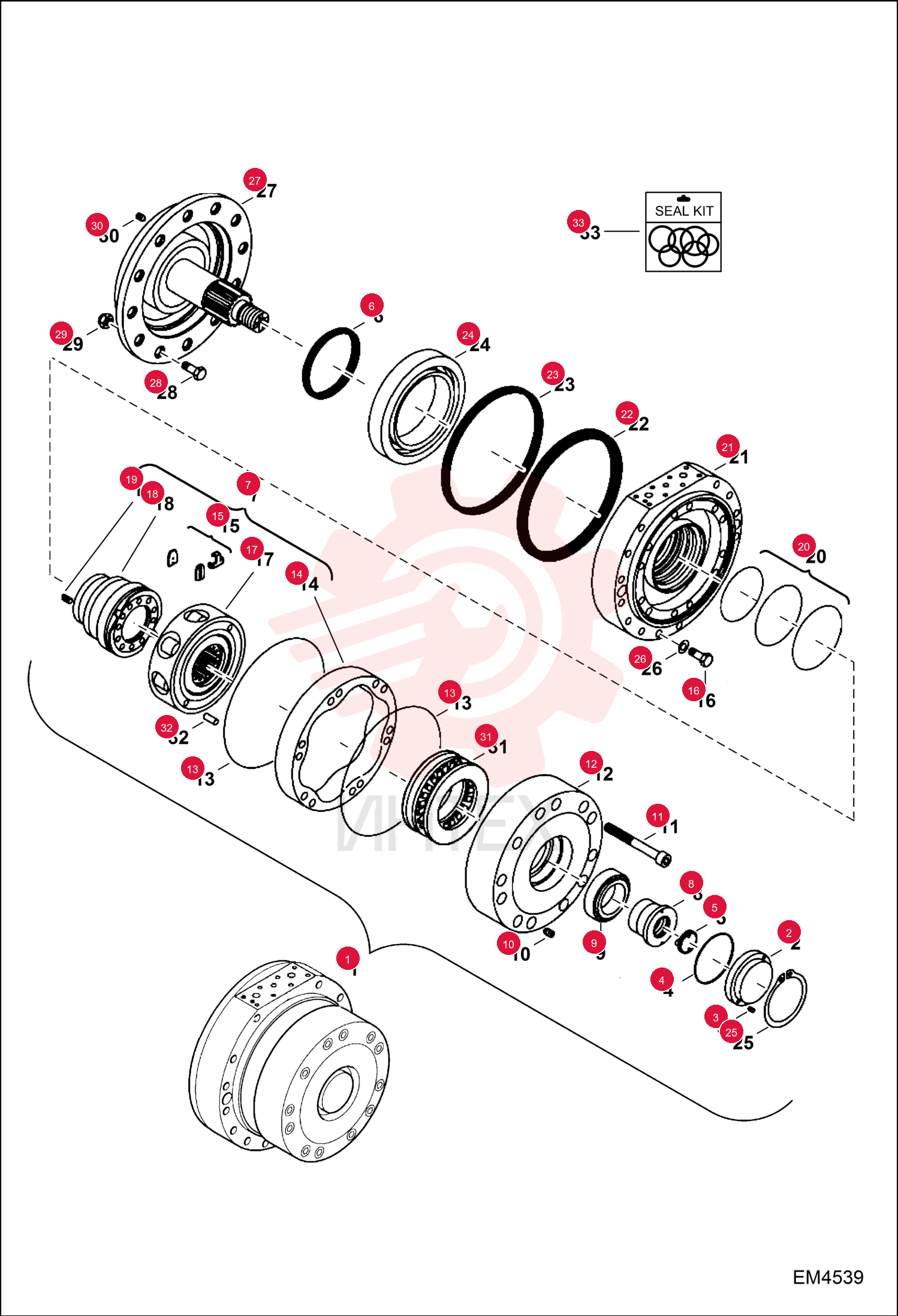 MOTOR, HYD 7020833