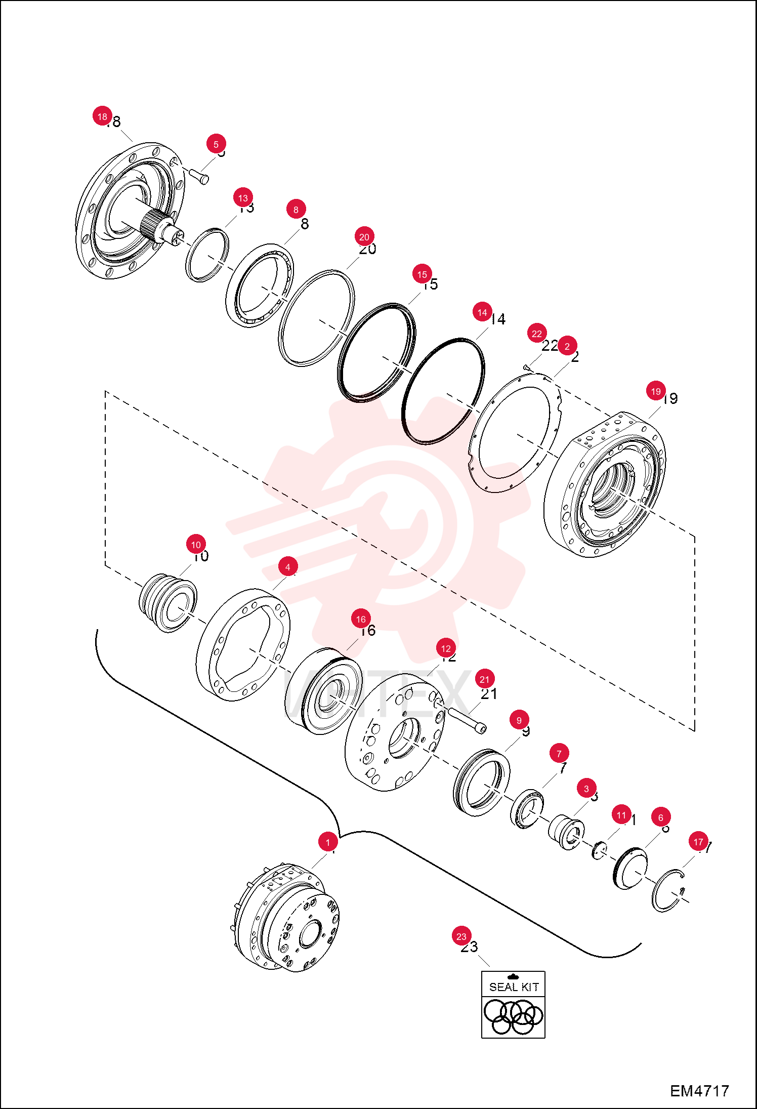 MOTOR, HYD 7028663