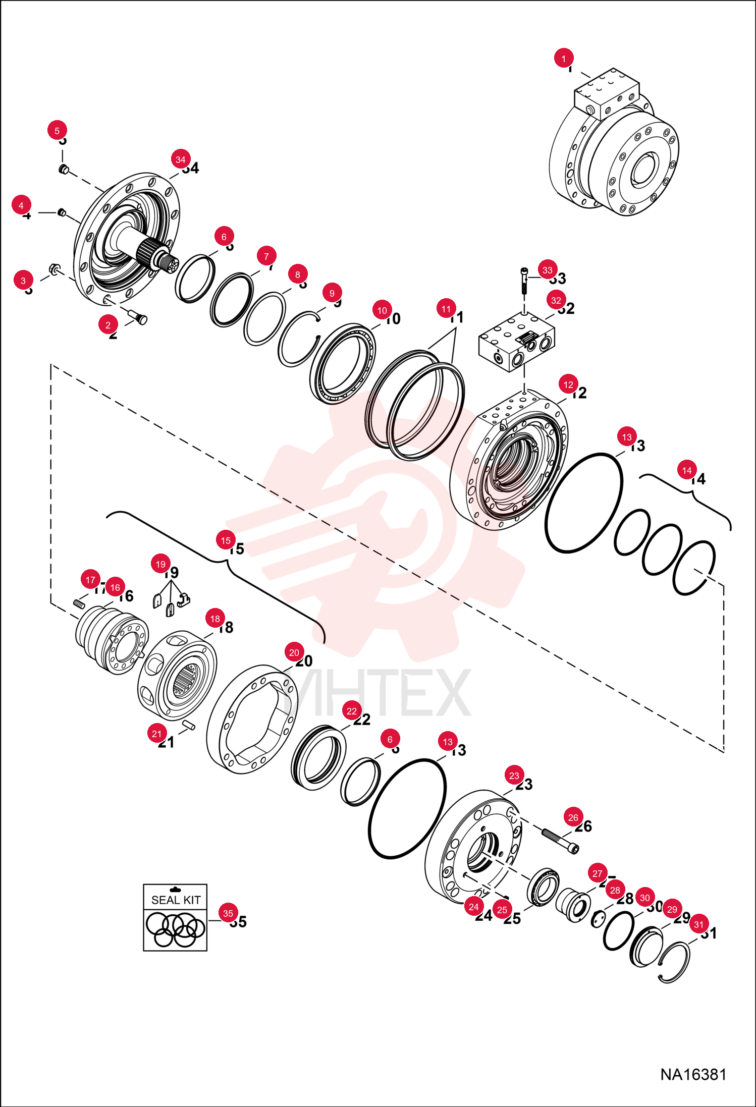 MOTOR HYDRAULIC 7358347