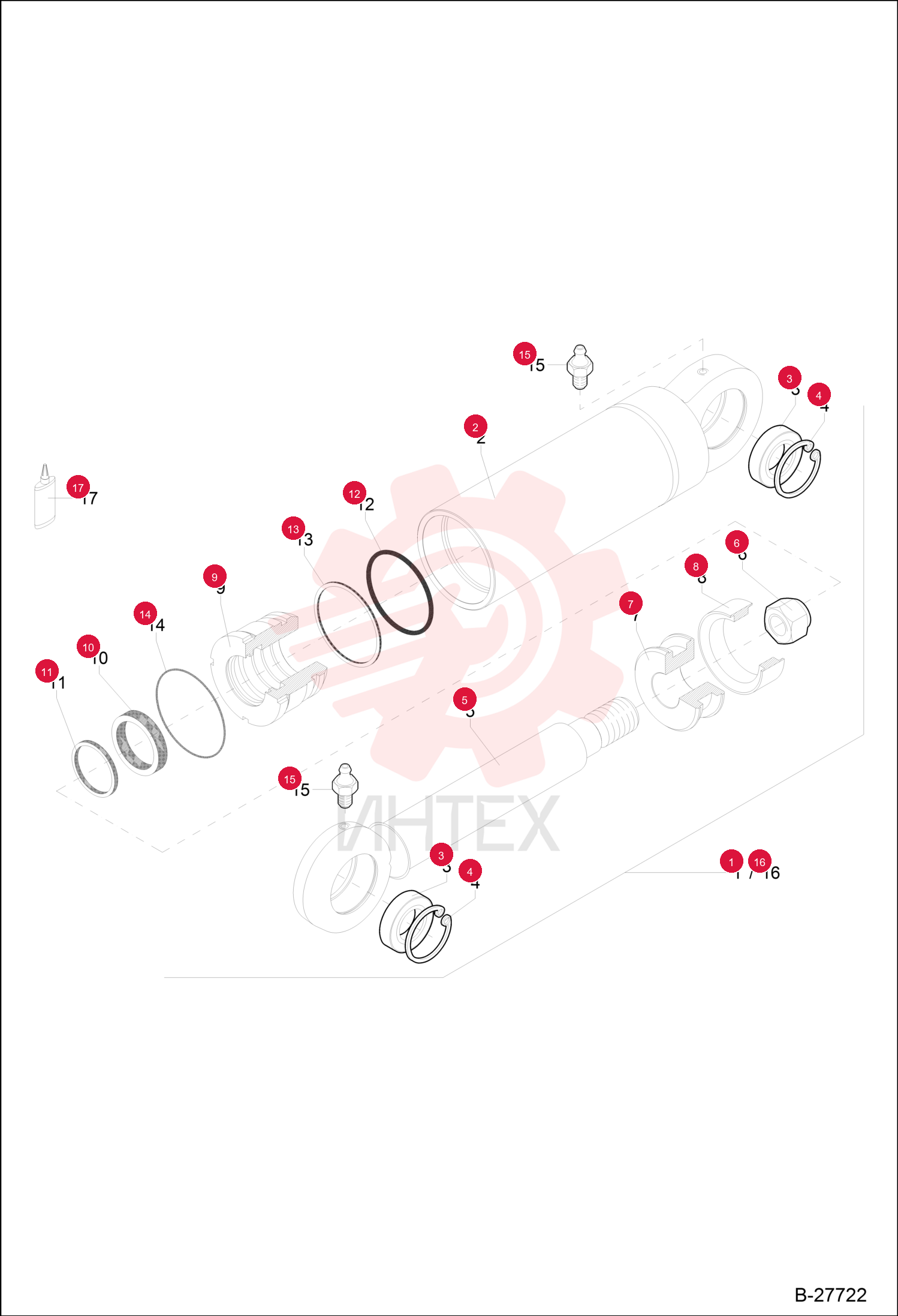 CYLINDER, HYD CPL 6501086500