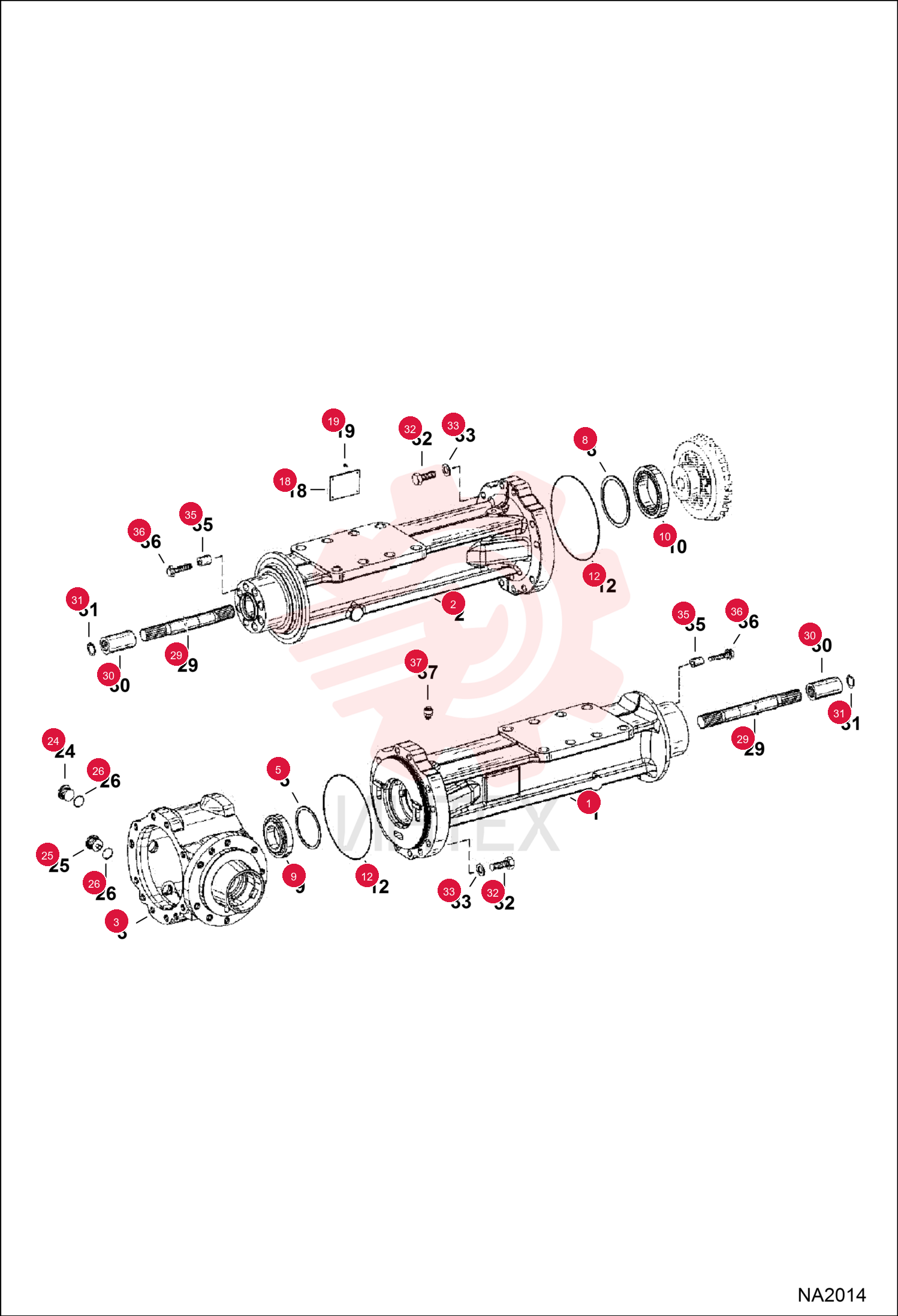 HOUSING, AXLE CENTER 5904658546 (1)